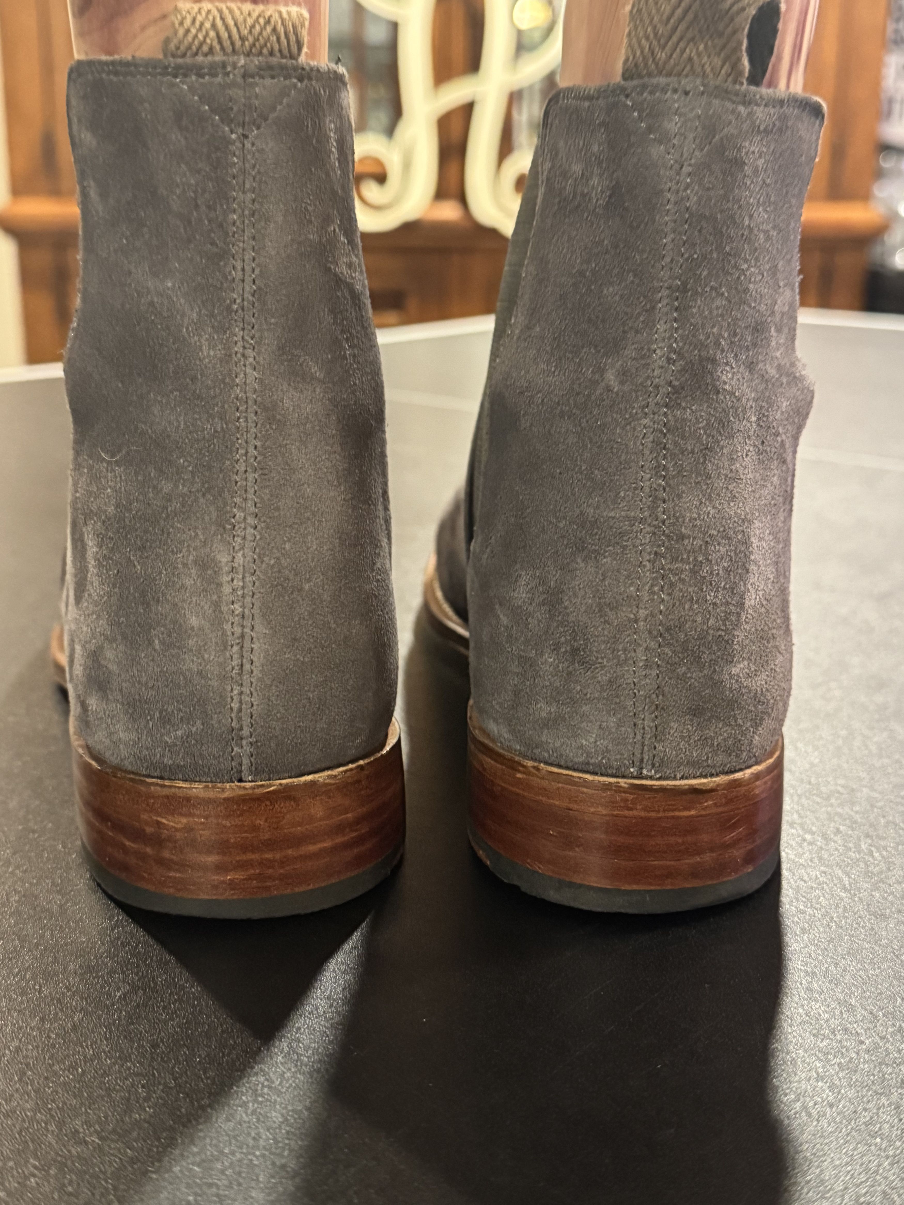 Grenson Grey Suede Chelsea Boots Size US 8.5 / EU 41-42 - 3 Thumbnail
