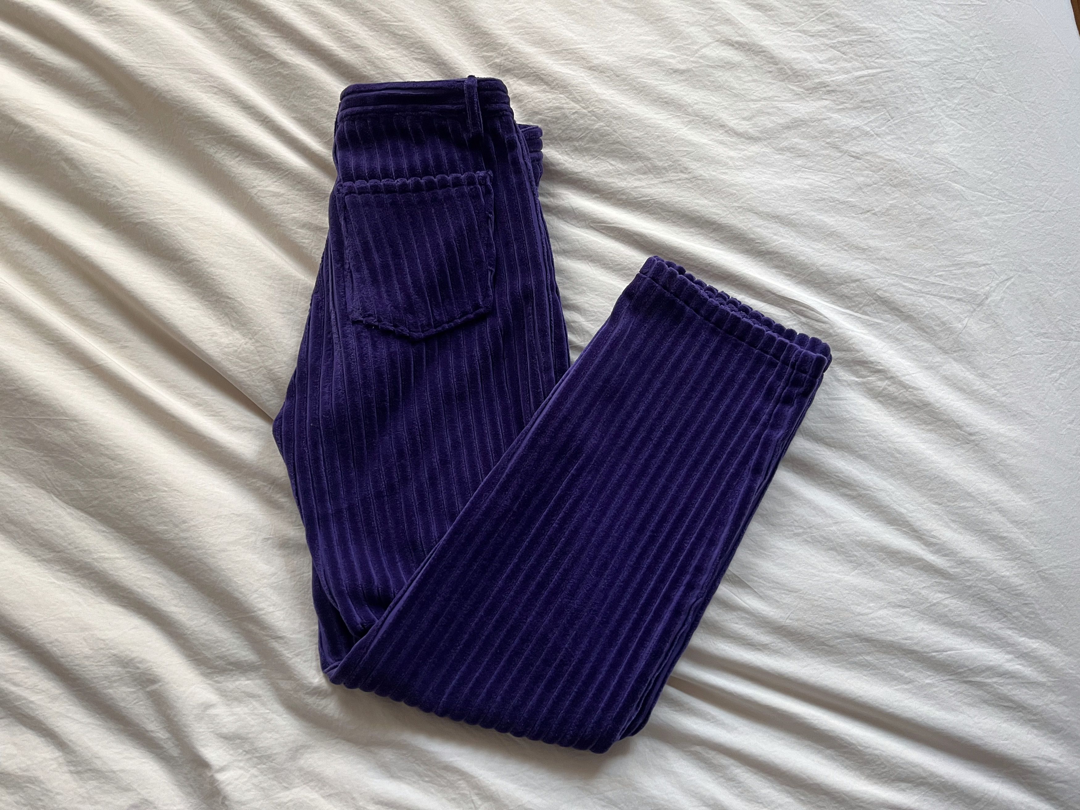 AMI Purple Corduroy Trousers Size US 28 / EU 44 - 9 Thumbnail