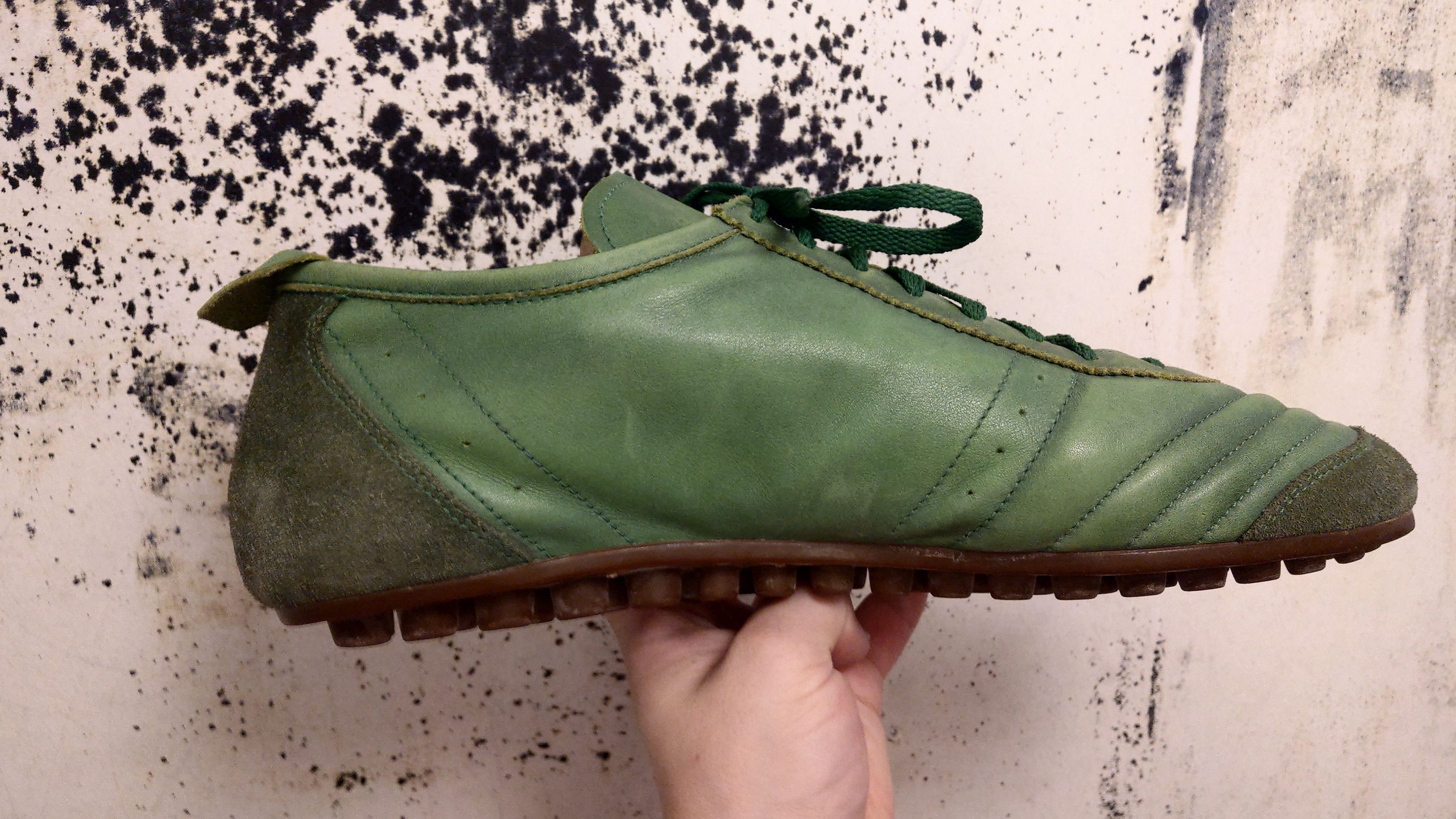 Dirk Bikkembergs Rare 100% Leather Trainers Soccer Football Vintage Sneakers Size US 12 / EU 45 - 7 Thumbnail