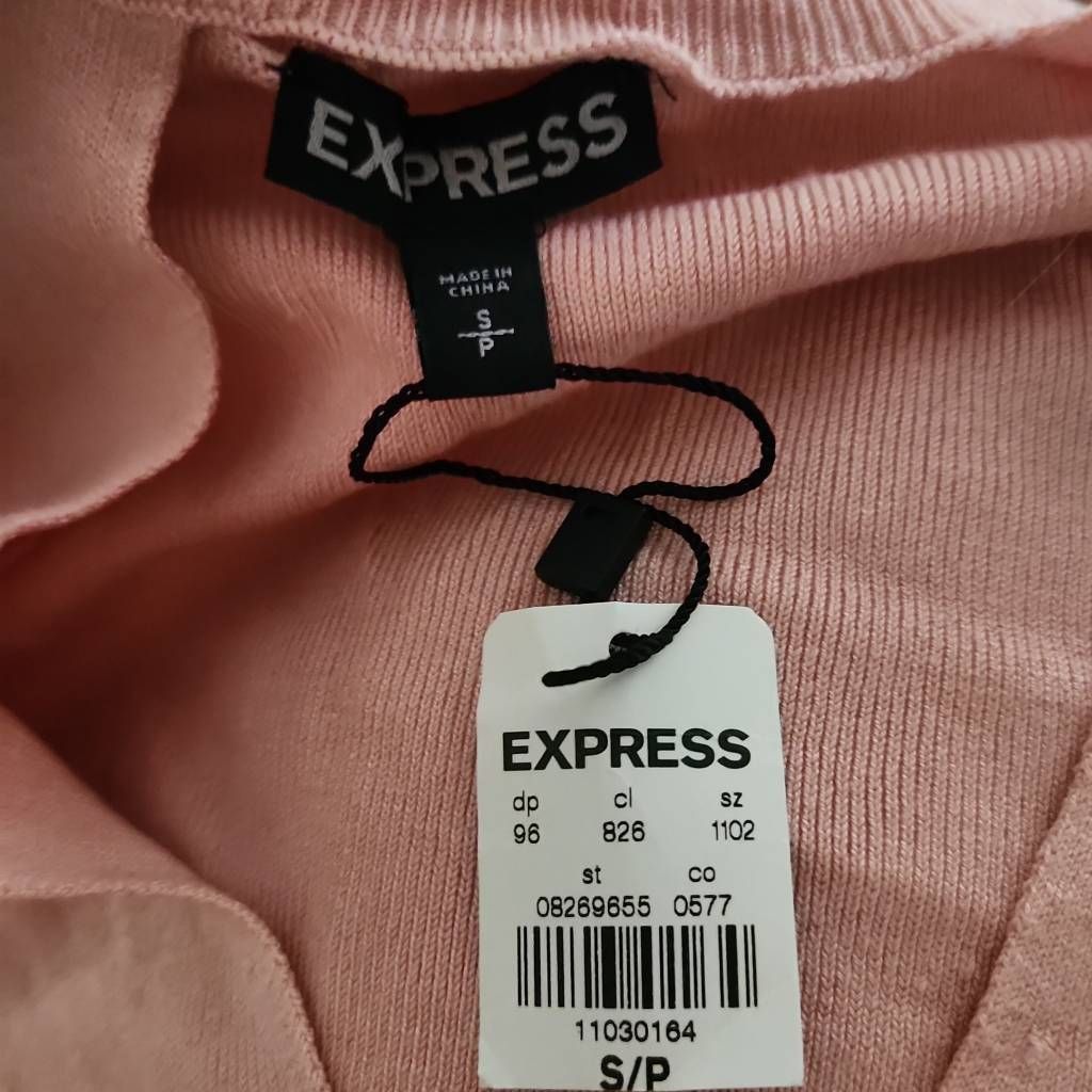 Express Express Women's Size Small Pink Chest Cutout Cold Shoulder K Size S / US 4 / IT 40 - 2 Thumbnail