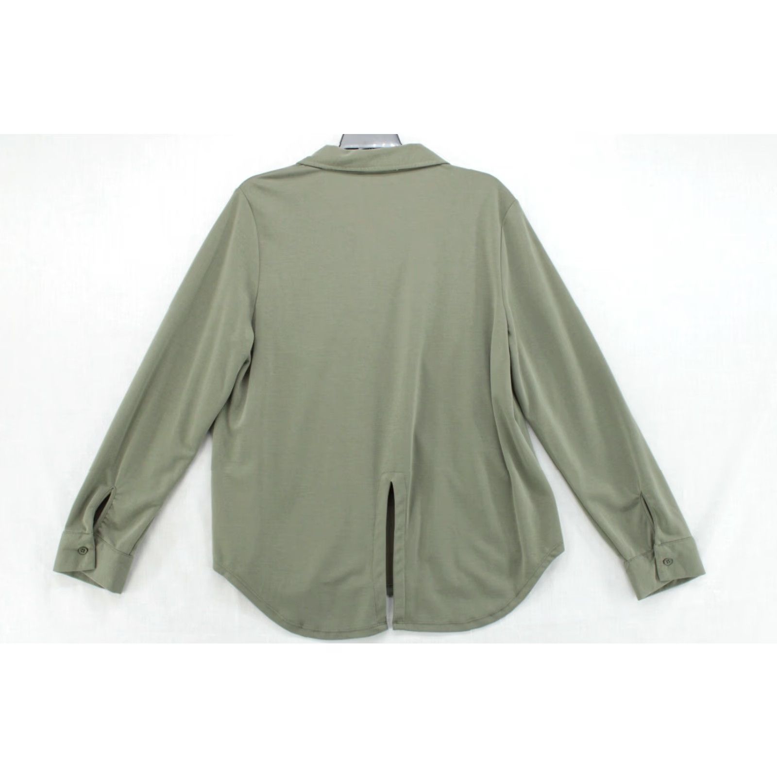 Vintage Cable & Gauge Shirt Women's XL Green Tunic Pocket Soft Cozy Modern Size XL / US 12-14 / IT 48-50 - 2 Thumbnail