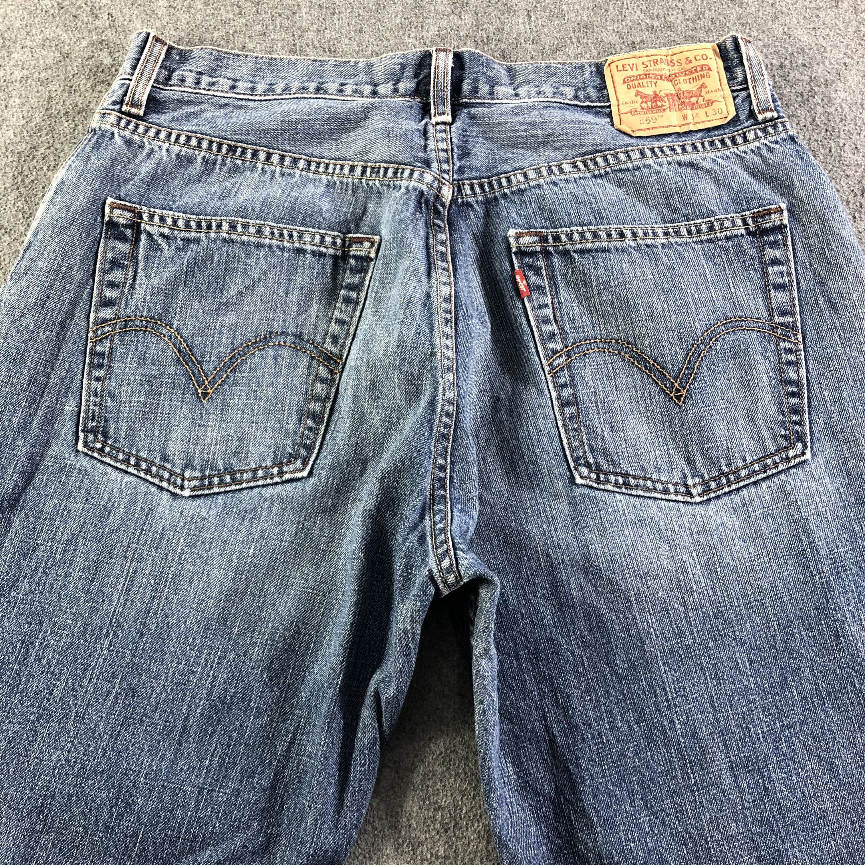 Levi's Vintage Blue Wash Levis 569 Jeans-J3491 Size US 34 / EU 50 - 4 Thumbnail