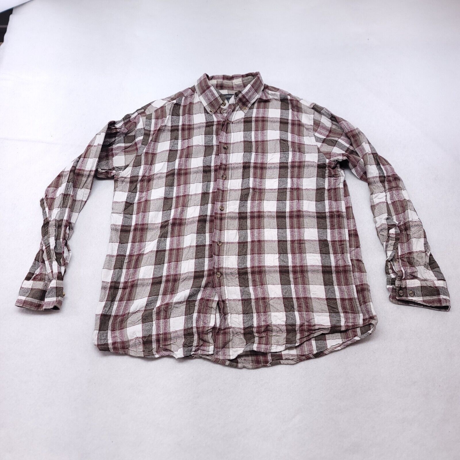 Croft & Barrow Croft & Barrow Tartan Flannel Shirt Mens Size Large L Green Size US L / EU 52-54 / 3 - 2 Thumbnail