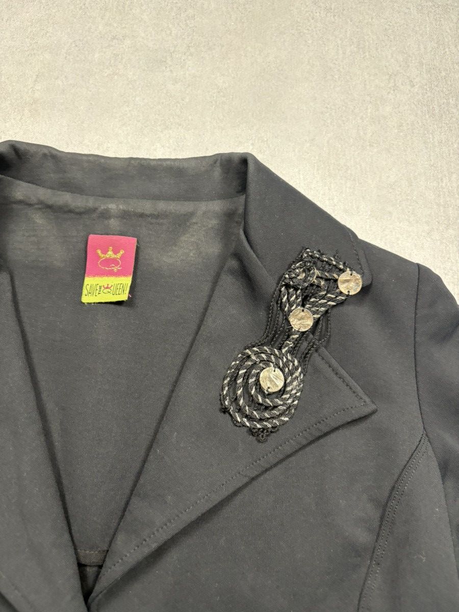 Other Save The Queen Italy Embellished Cropped Blazer Avant Garde Size M / US 6-8 / IT 42-44 - 7 Thumbnail