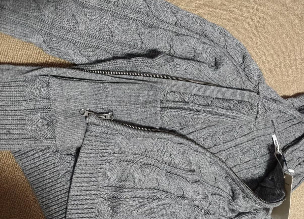 (di)vision DivisionStore 24AW Cable Knit Wool-Blend Hooded Cardigan Size US M / EU 48-50 / 2 - 5 Thumbnail