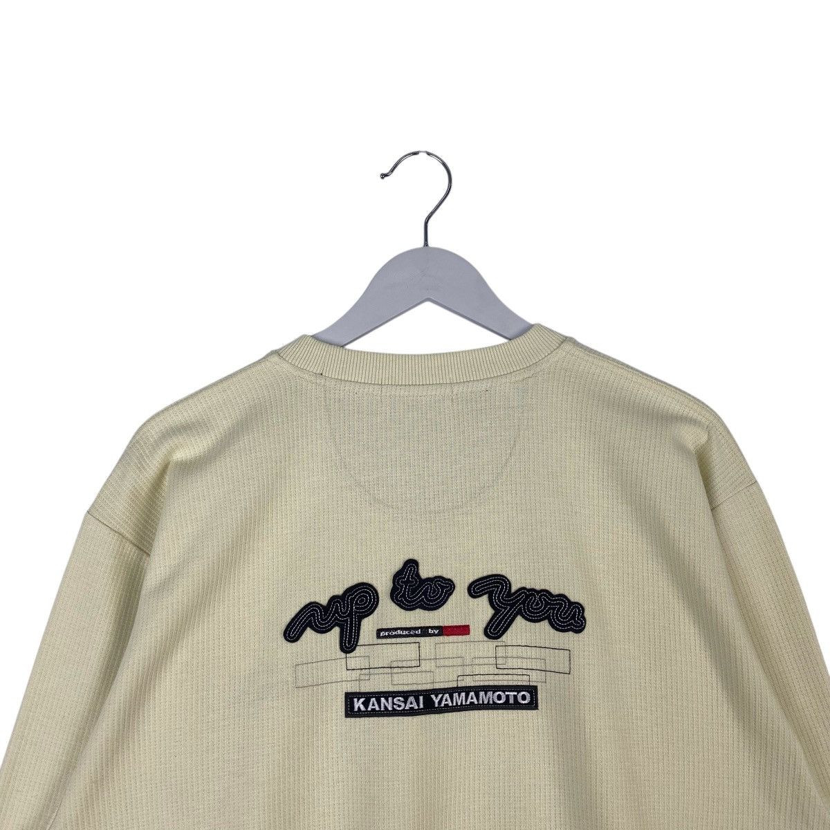Kansai Yamamoto Vintage Kansai Yamamoto Crewneck Sweatshirt White Size L Size L / US 10 / IT 46 - 8 Thumbnail