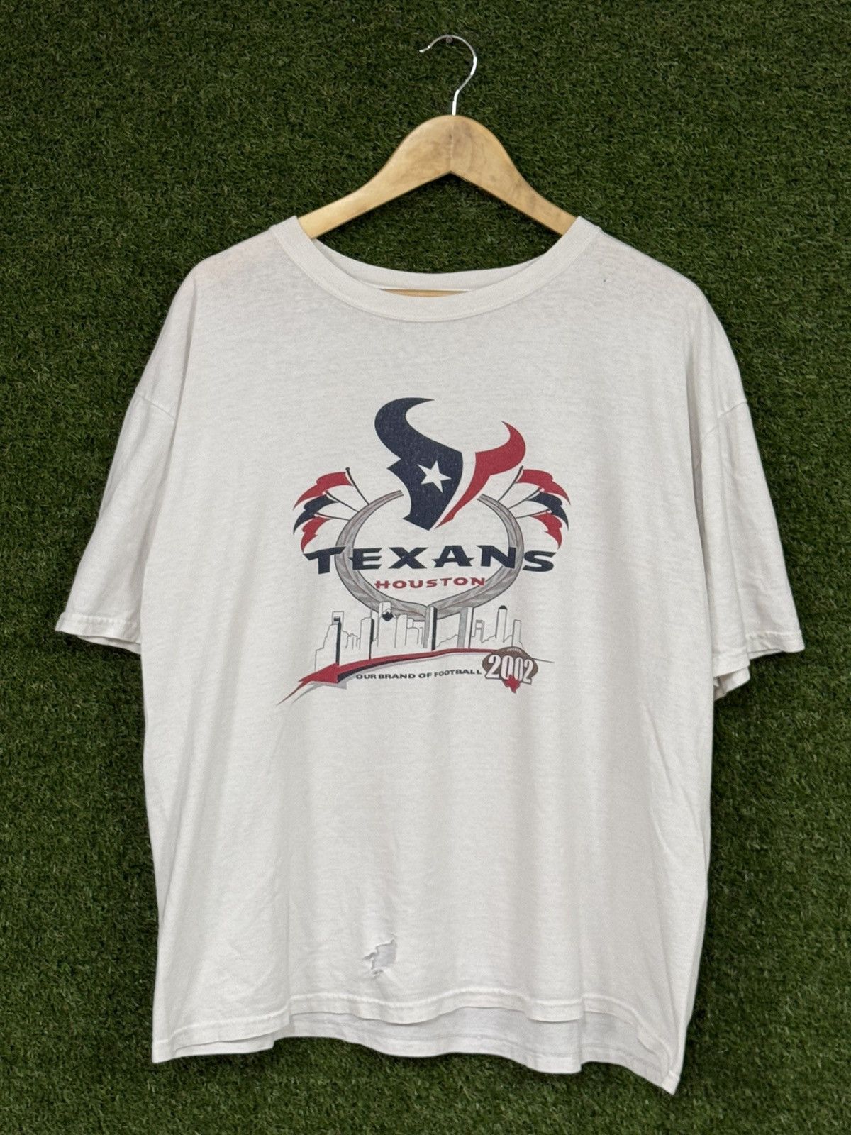 Adidas Vintage Distressed Houston Texans NFL Football Logo Tee XL Size US XL / EU 56 / 4 - 1 Thumbnail