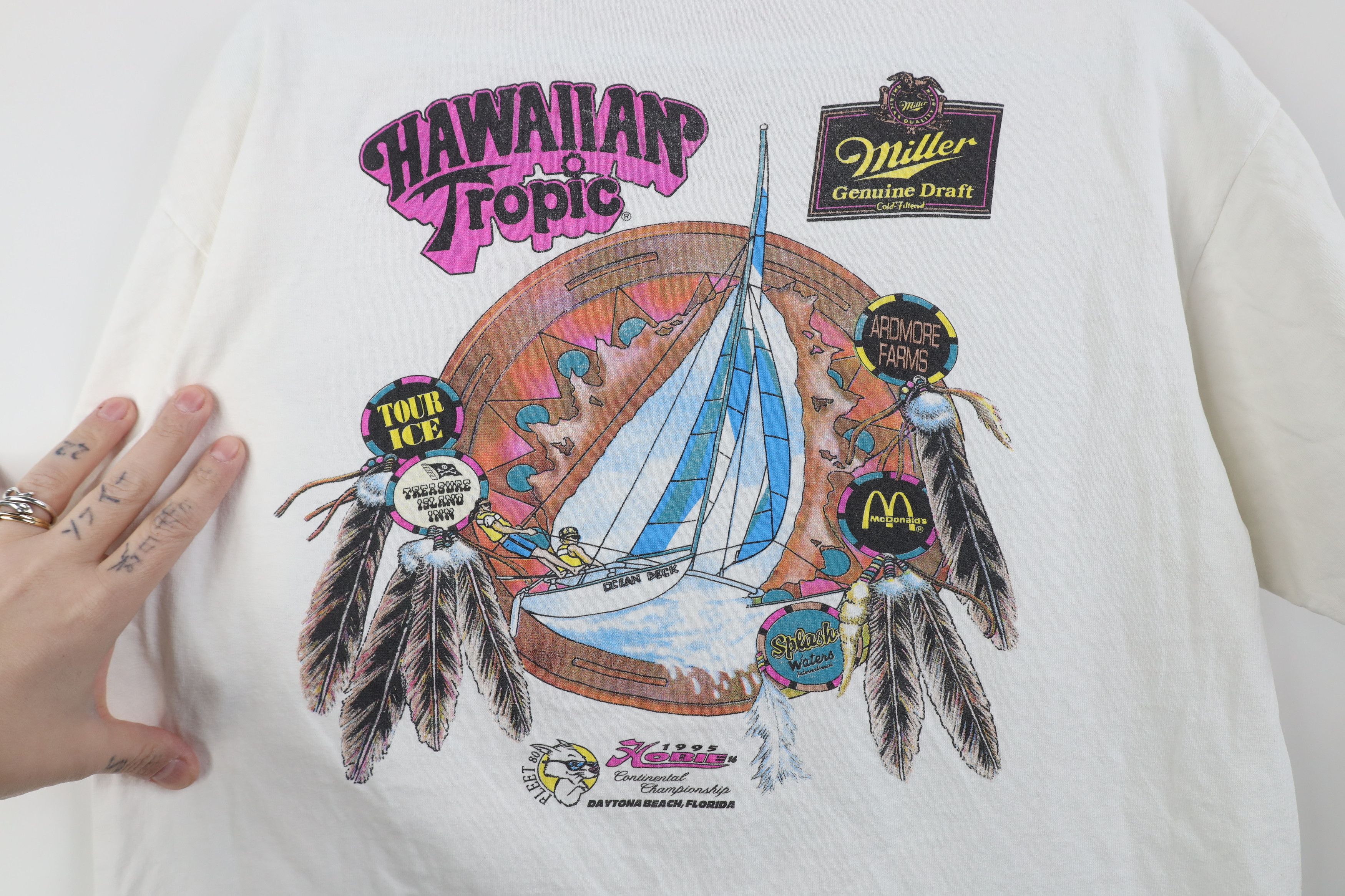 Vintage Vintage 90s Continental Championships Sailing T-Shirt USA Size M / US 6-8 / IT 42-44 - 11 Thumbnail