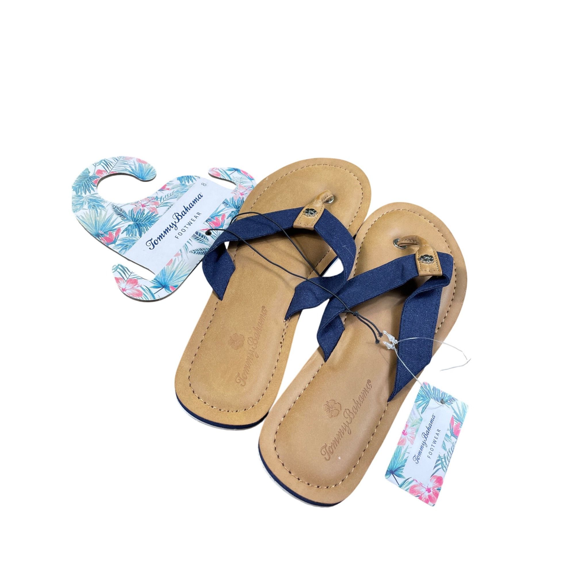 Tommy Bahama Tommy Bahama Womens Blue Slip-On Thong Sandals Size 8 SKU 85 Size US 8 / IT 38 - 12 Thumbnail
