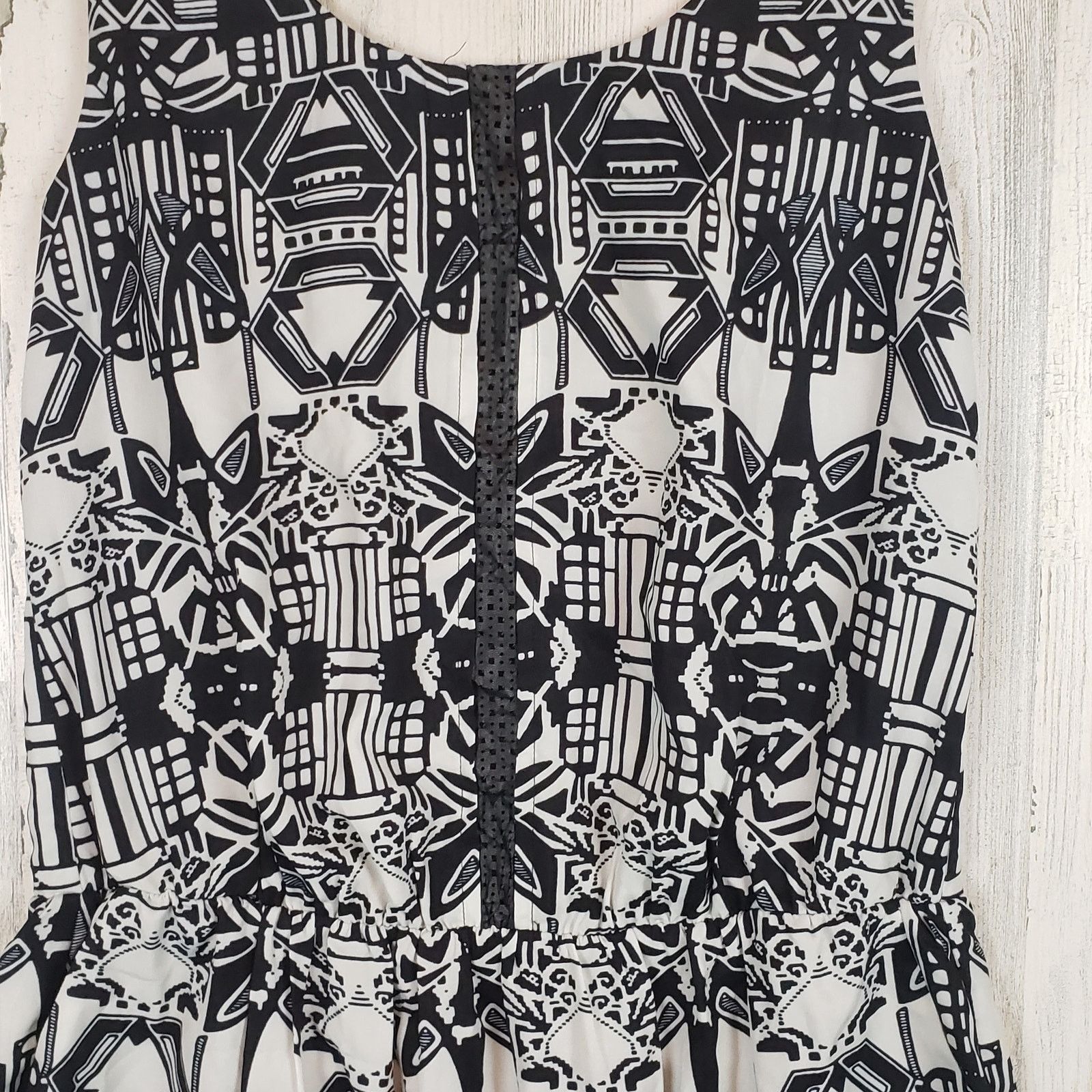 Other NWOT Color Block Faux-Leather Mini Sleeveless Dress Medium Size M / US 6-8 / IT 42-44 - 4 Thumbnail