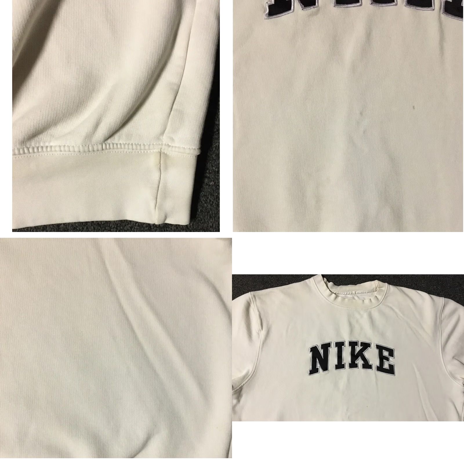 Nike VINTAGE Nike Faded Boxy Fit Spellout Sweatshirt Hoodie Men L White Grunge Swoosh 90s Rap Skate Boxy Fit USA Logo Nike Sportswear Size US L / EU 52-54 / 3 - 8 Thumbnail