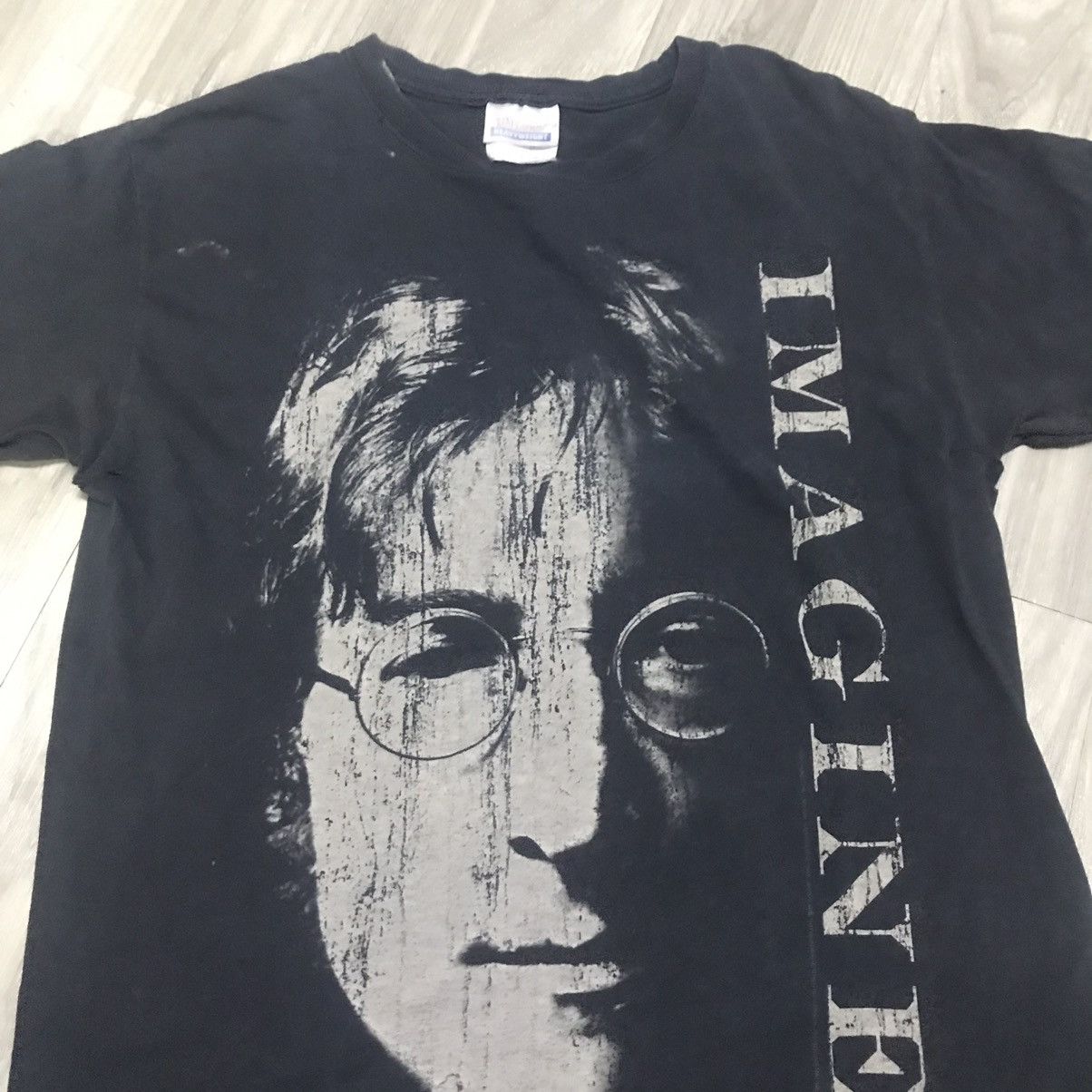 Band Tees JOHN LENNON IMAGINE 2007 Yoko Ono Lennon Photo Ian Macmillan Size US S / EU 44-46 / 1 - 9 Thumbnail