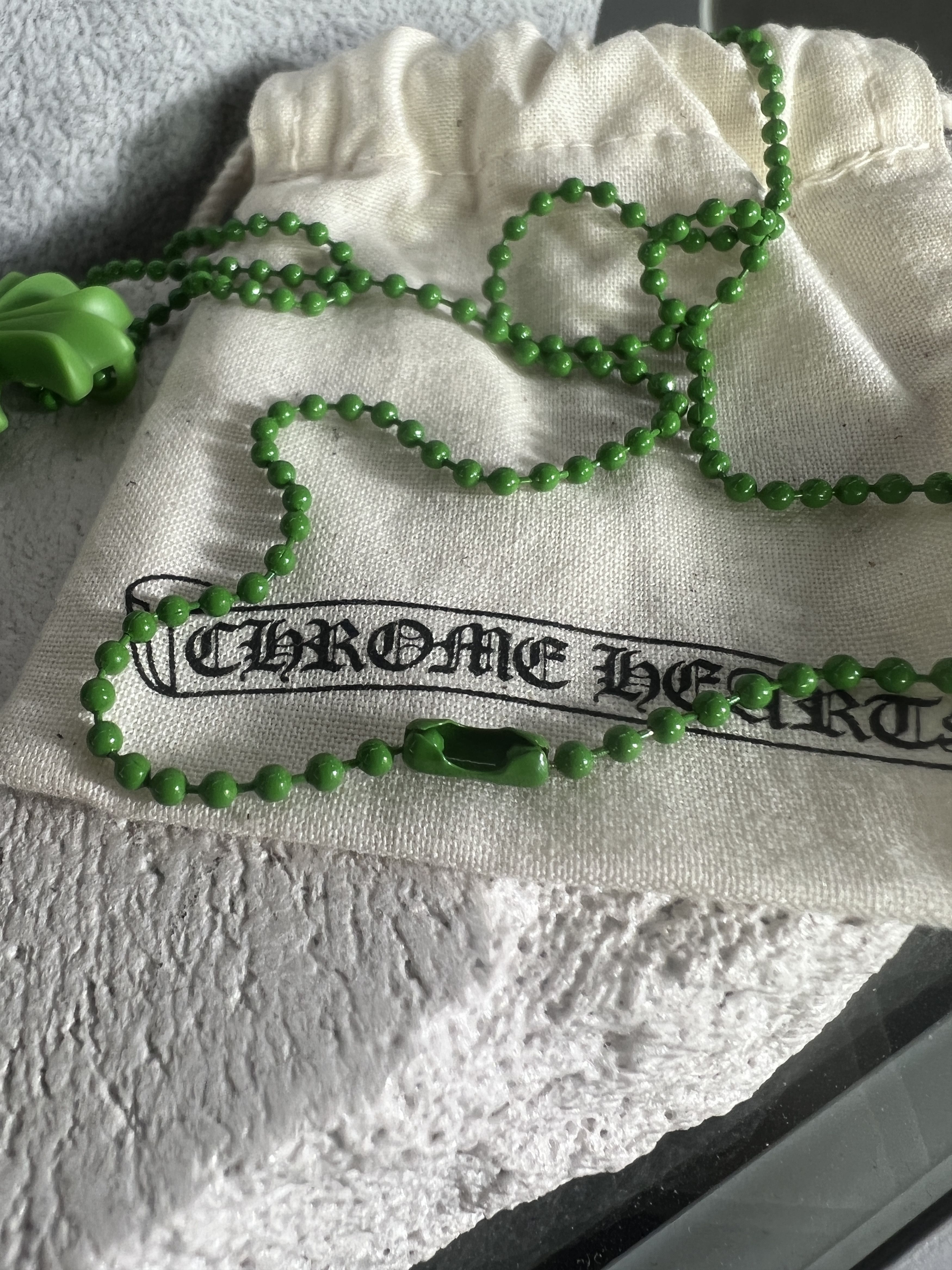 Chrome Hearts Chrome Hearts Green Cross Pendant Necklace 2019 Size ONE SIZE - 4 Thumbnail