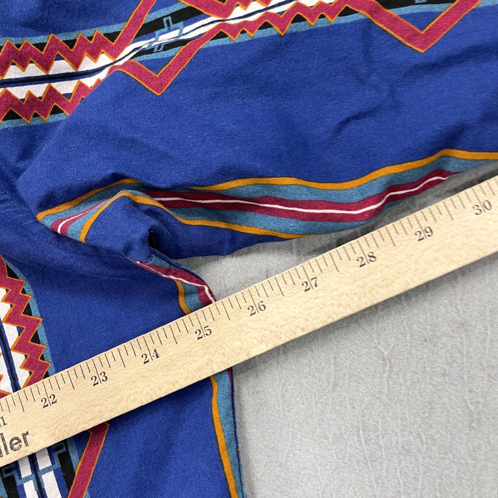 Vintage VINTAGE Panhandle Slim Shirt Mens XL Blue Aztec Geometric Western Snap Ranch Cotton 90s Size US XL / EU 56 / 4 - 7 Thumbnail