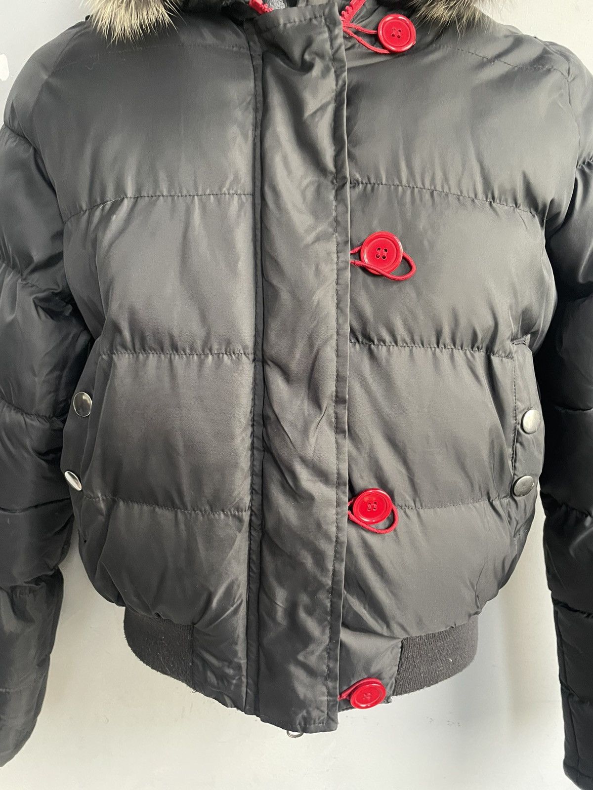 Hysteric Glamour Cropped puff jacket fur hood bomber hysteric glamour y2k Size US M / EU 48-50 / 2 - 5 Thumbnail