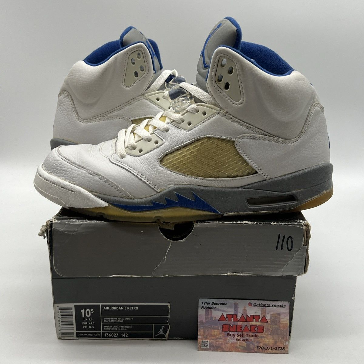 Jordan Brand Air Jordan 5 Stealth Size US 10.5 / EU 43-44 - 1 Thumbnail