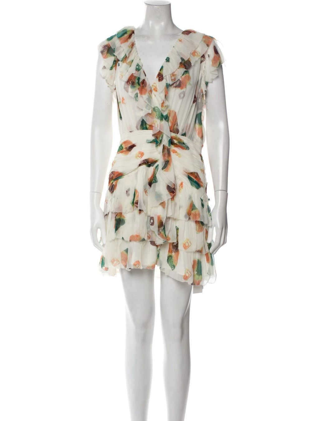 Ulla Johnson Ulla Johnson Zina Mini Dress Size Medium 100% Silk Floral Size M / US 6-8 / IT 42-44 - 1 Thumbnail