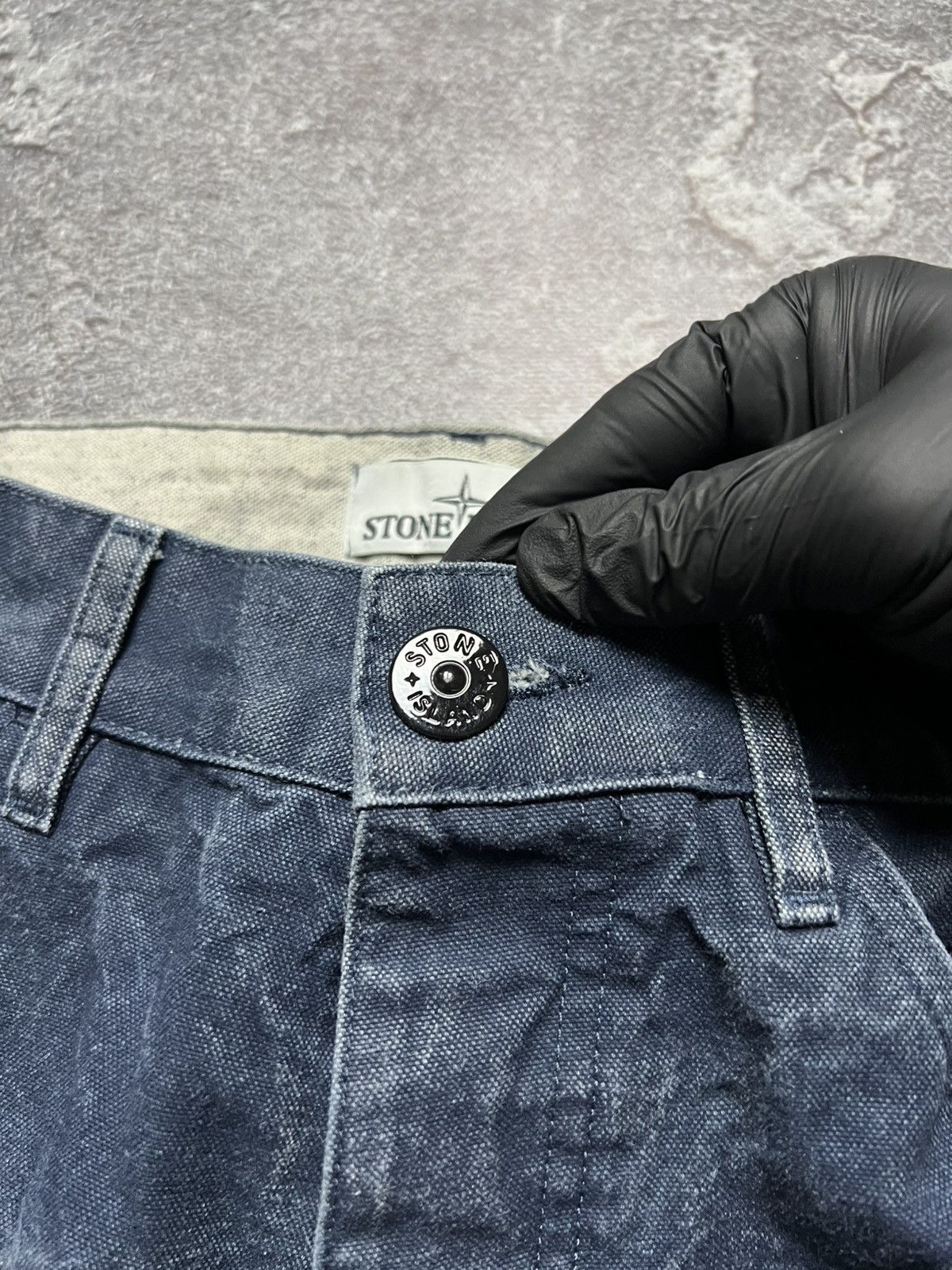 Stone Island Vintage Stone Island Jeans Pants Cargo Washed Patch Program Size US 31 - 9 Thumbnail