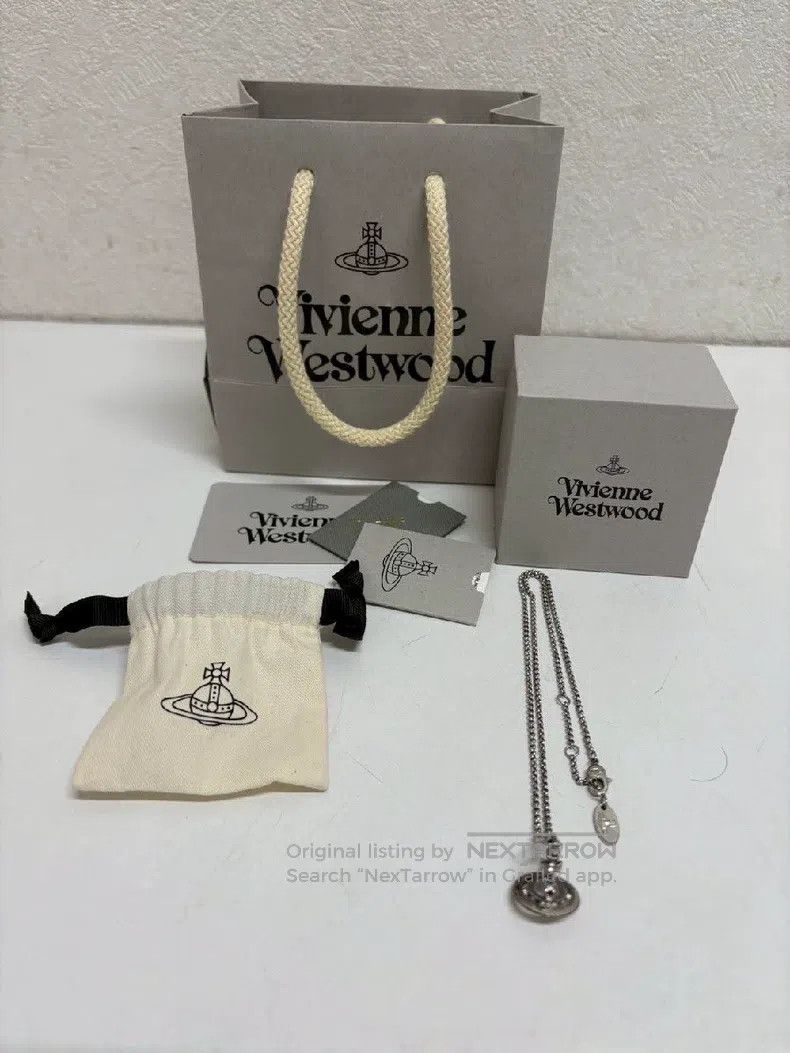 Vivienne Westwood vivienne westwood Silver Small Orb Necklace Complete Packa Size ONE SIZE - 1 Thumbnail