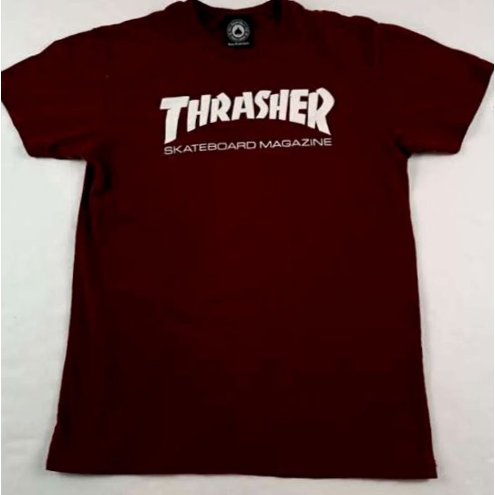 Thrasher VINTAGE Thrasher Skateboarding Magazine T-Shirt Small Set of 2 Mens S Burgundy & Dark Grey 24in/25in Long 18in/19in Chest Size US S / EU 44-46 / 1 - 6 Thumbnail