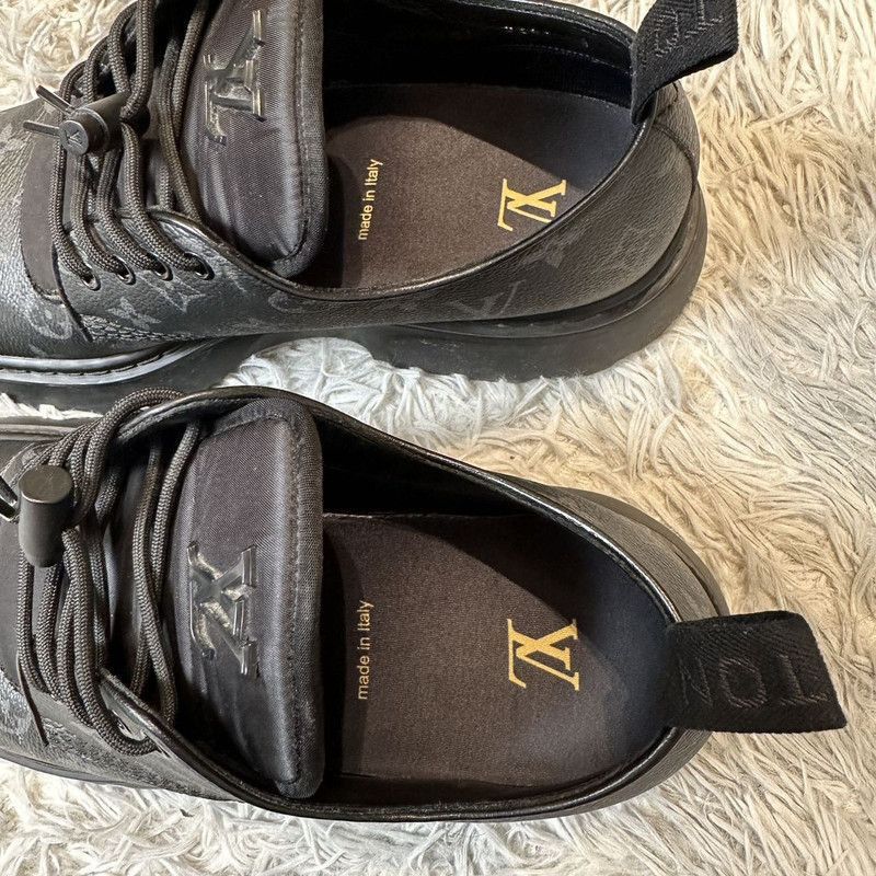 Louis Vuitton Louis Vuitton Black Monogram Thick-Soled Casual Sneakers -2 Size US 9.5 / EU 42-43 - 7 Thumbnail