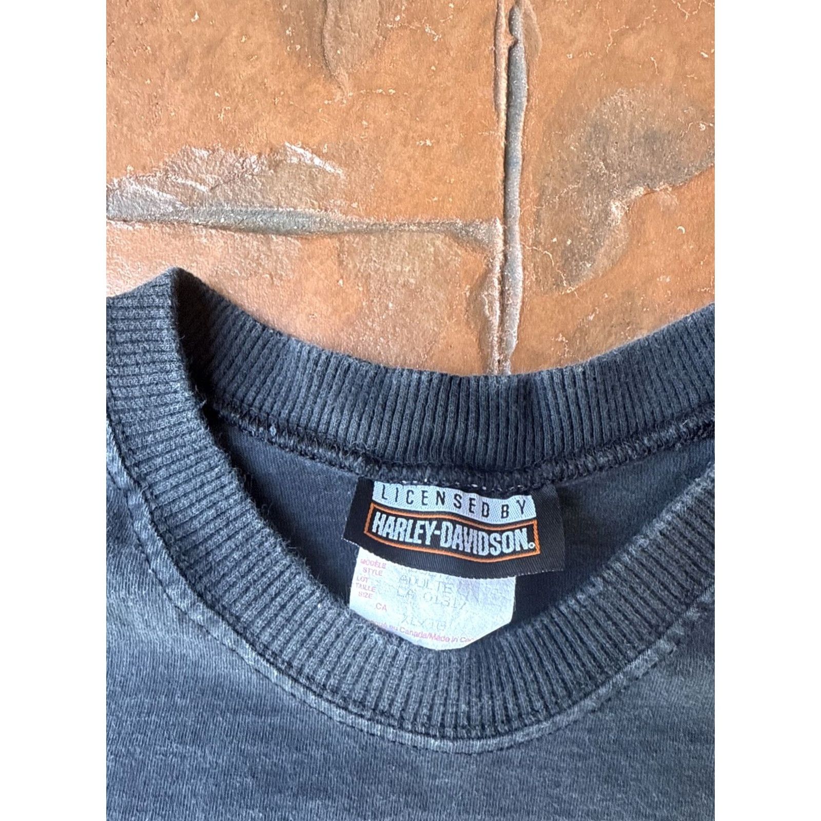Harley Davidson VINTAGE Harley-Davidson Kiss Normal Good Bye Canada T-Shirt XL Biker Shirt Men Black Short Sleeve Crew Neck Graphic Print Logo 90s Size US XL / EU 56 / 4 - 2 Thumbnail