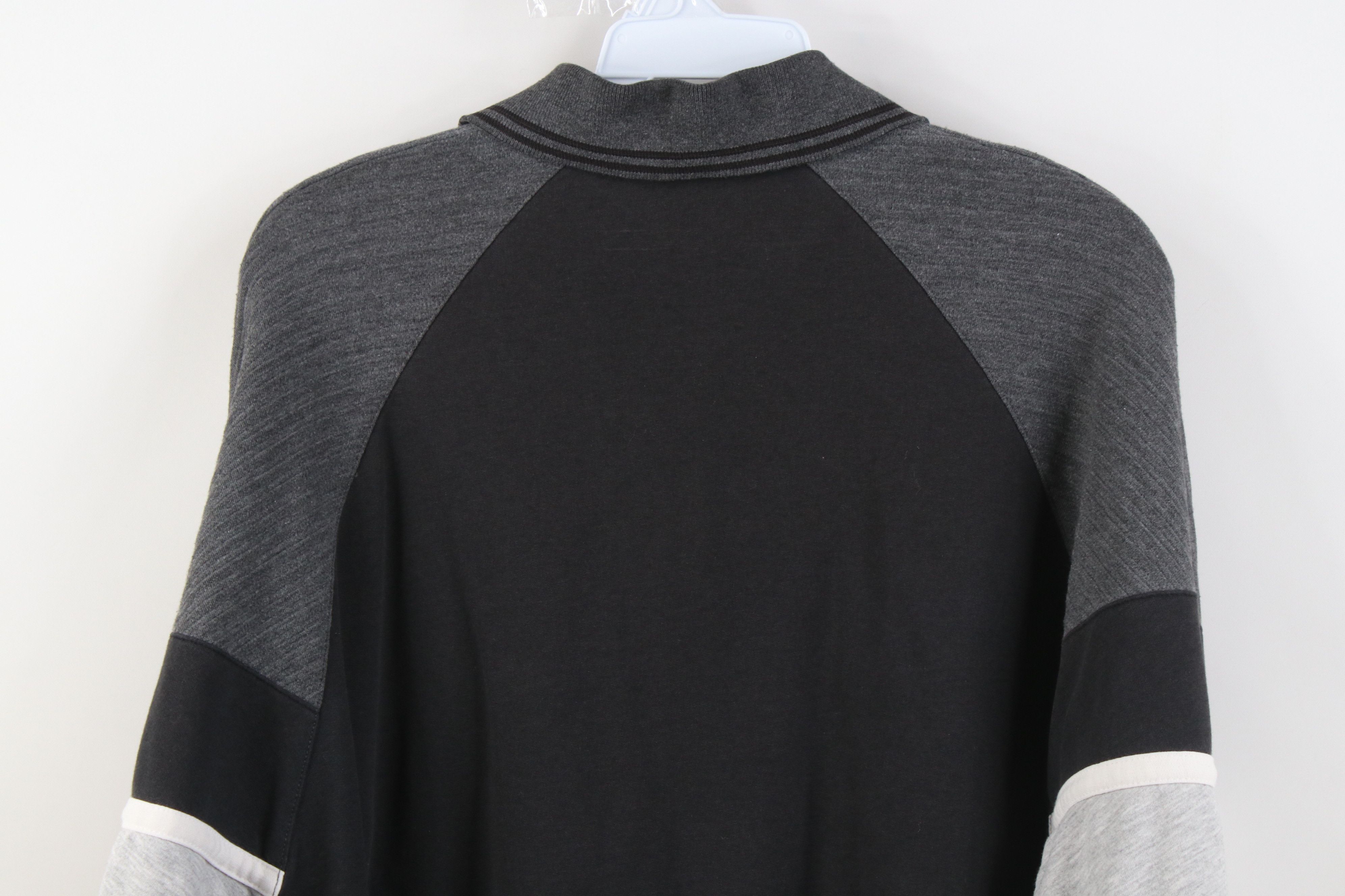 Vintage Vintage 90s Streetwear Ribbed Knit Long Sleeve Rugby Polo Size US M / EU 48-50 / 2 - 11 Thumbnail
