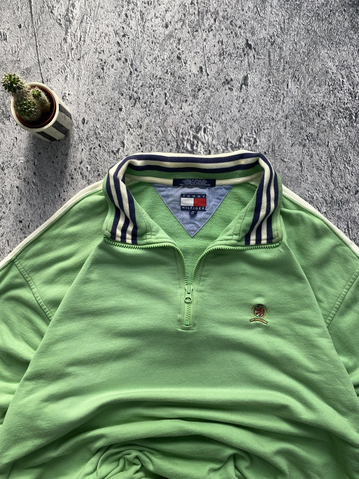 Tommy Hilfiger × Vintage Vintage Half ZIP sweatshirt Tommy Hilfiger Size US M / EU 48-50 / 2 - 3 Thumbnail