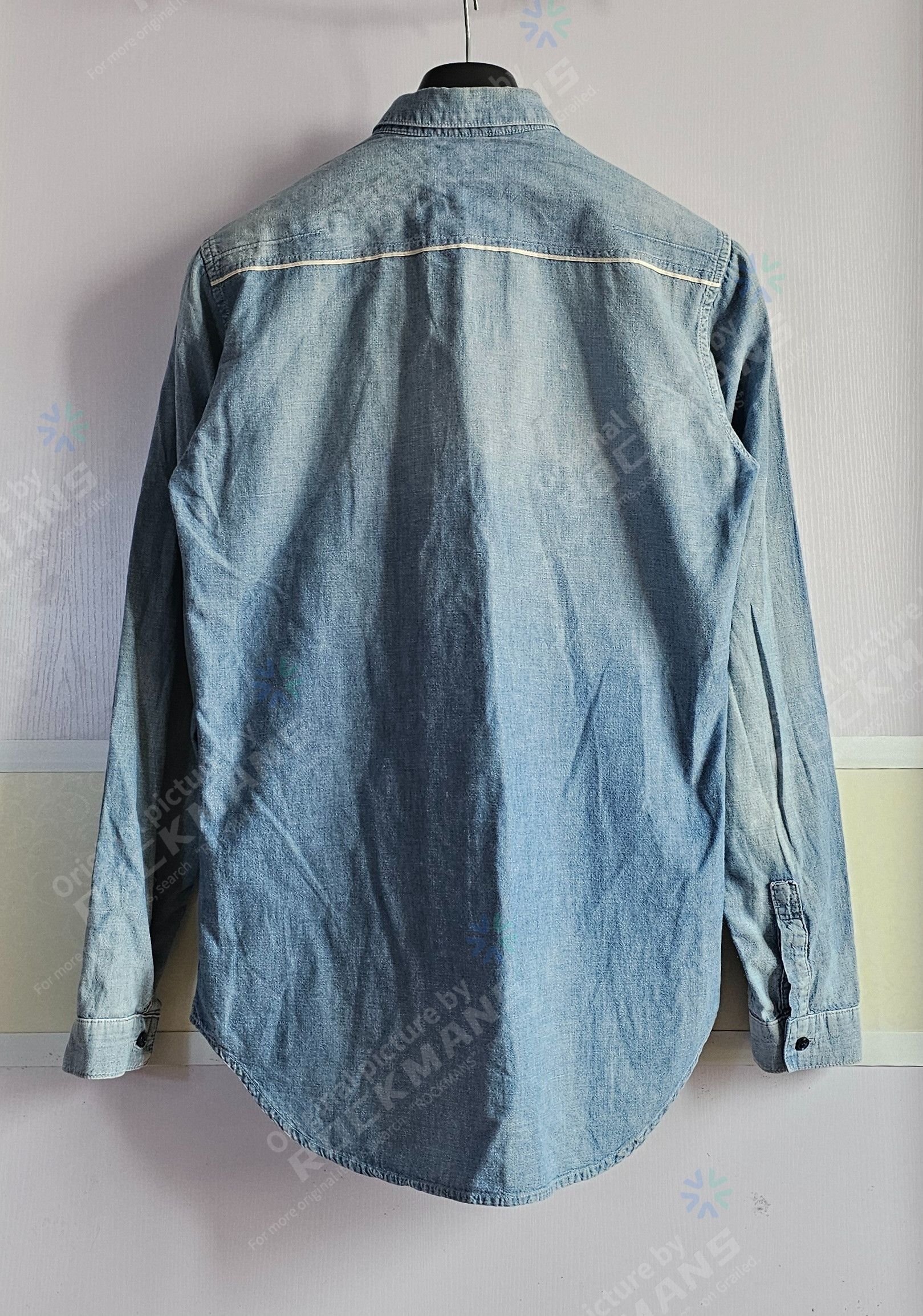 Dior Dior Men's Button-Down Long-Sleeve Denim Shirt 38/L Size US L / EU 52-54 / 3 - 4 Thumbnail