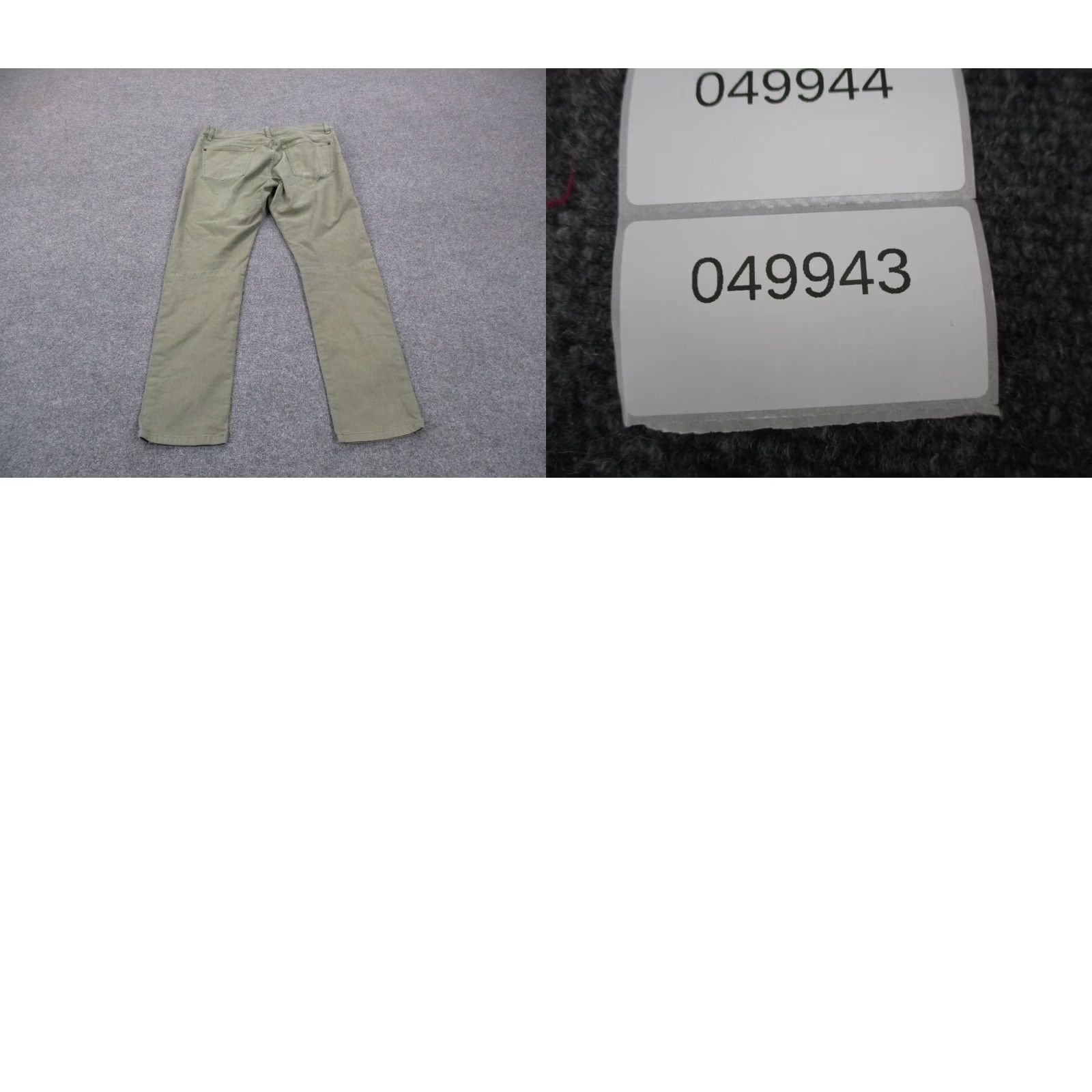 Vintage Proof Mens Green Chino Pants 34x32 Straight Vintage? No. Preppy Style, 5-Pocket, Button Zip, Cotton Lycra, Regular Fit Size US 34 / EU 50 - 9 Thumbnail