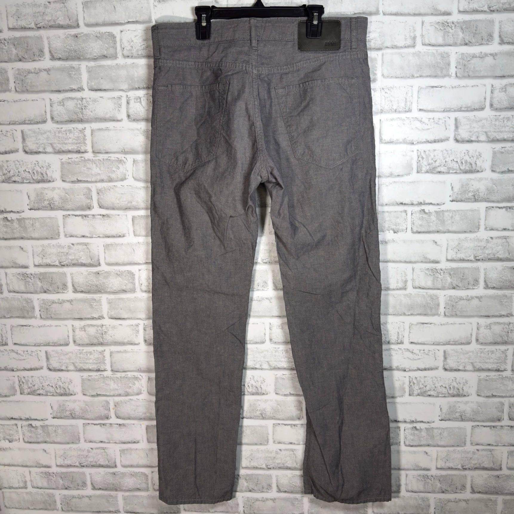 Vintage VINTAGE Hugo Boss Casual Pants Mens Size 33x32 Gray Chino Regular Fit Size US 33 - 5 Thumbnail