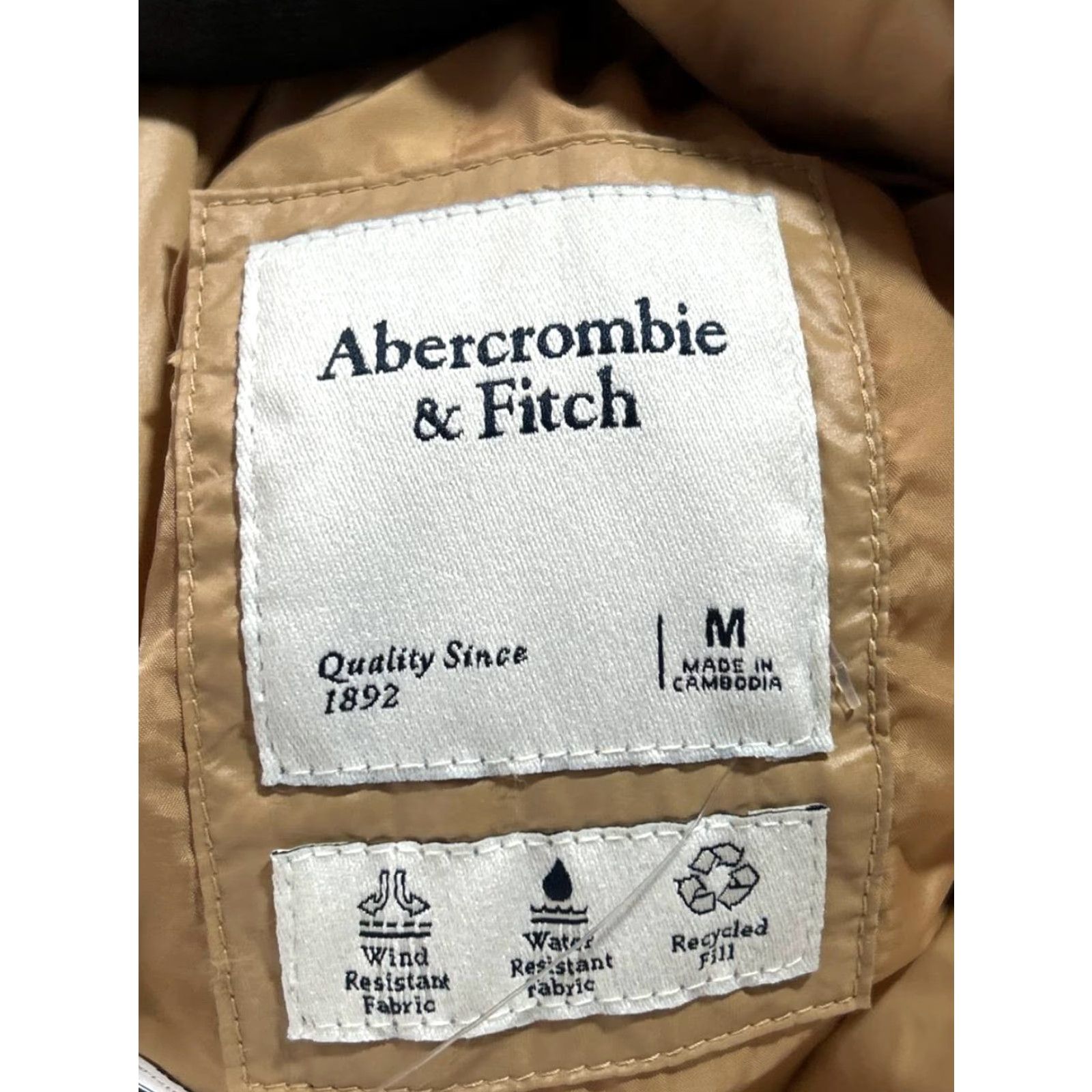 Abercrombie & Fitch Abercrombie & Fitch Jacket Mens Medium Gold Insulated Puffer New Size US M / EU 48-50 / 2 - 3 Thumbnail