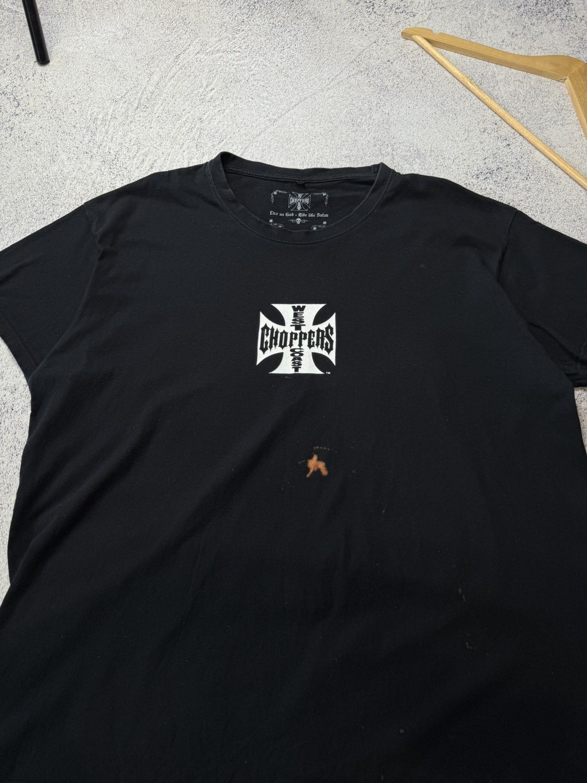 Vintage Vintage West Coast Choppers Black T-Shirt Paul Walker Size US XXL / EU 58 / 5 - 20 Thumbnail