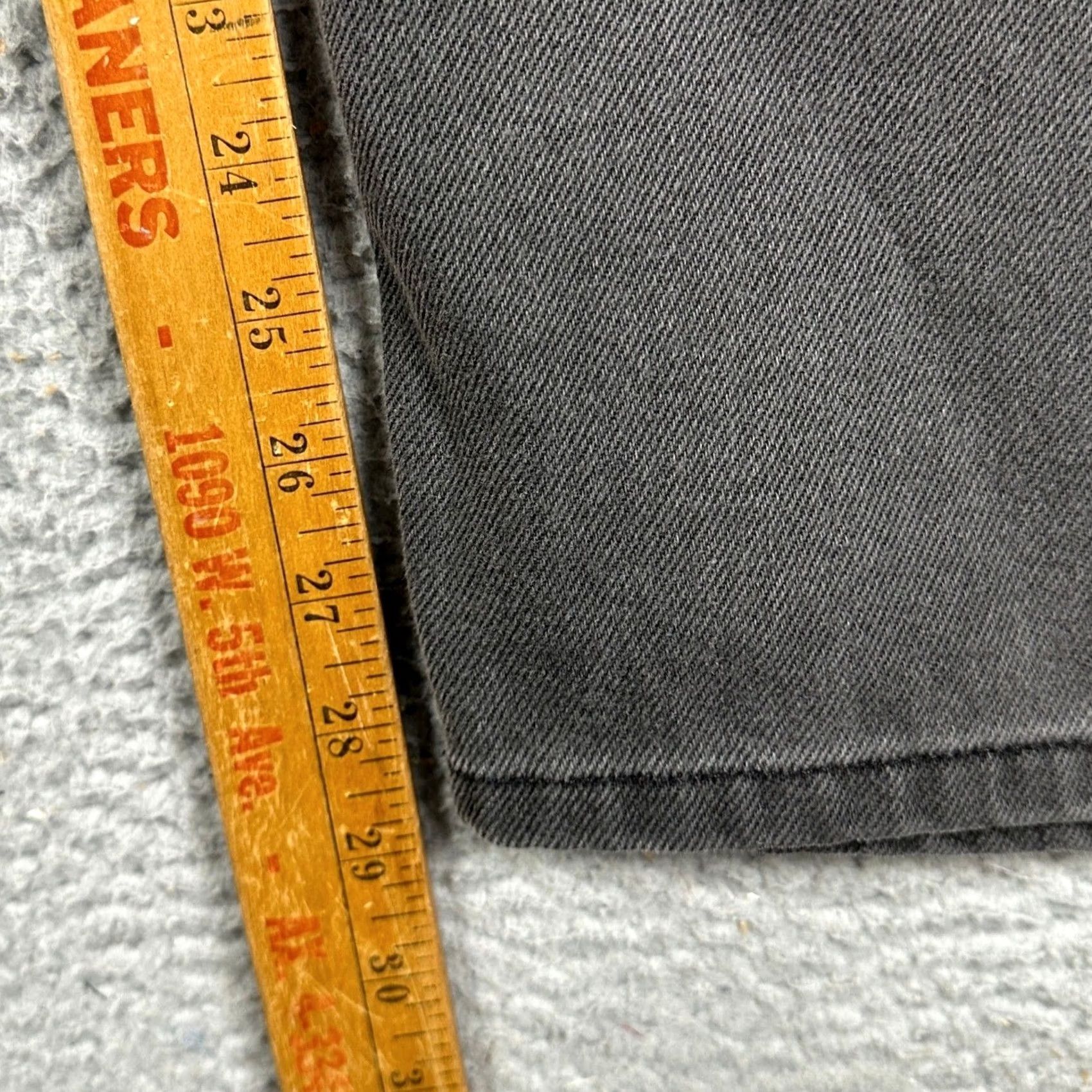 Vintage L.L. Bean Jeans Mens 40X29 Charcoal Grey Comfort Waist Relaxed Straight Denim Jeans Size US 40 / EU 56 - 6 Thumbnail