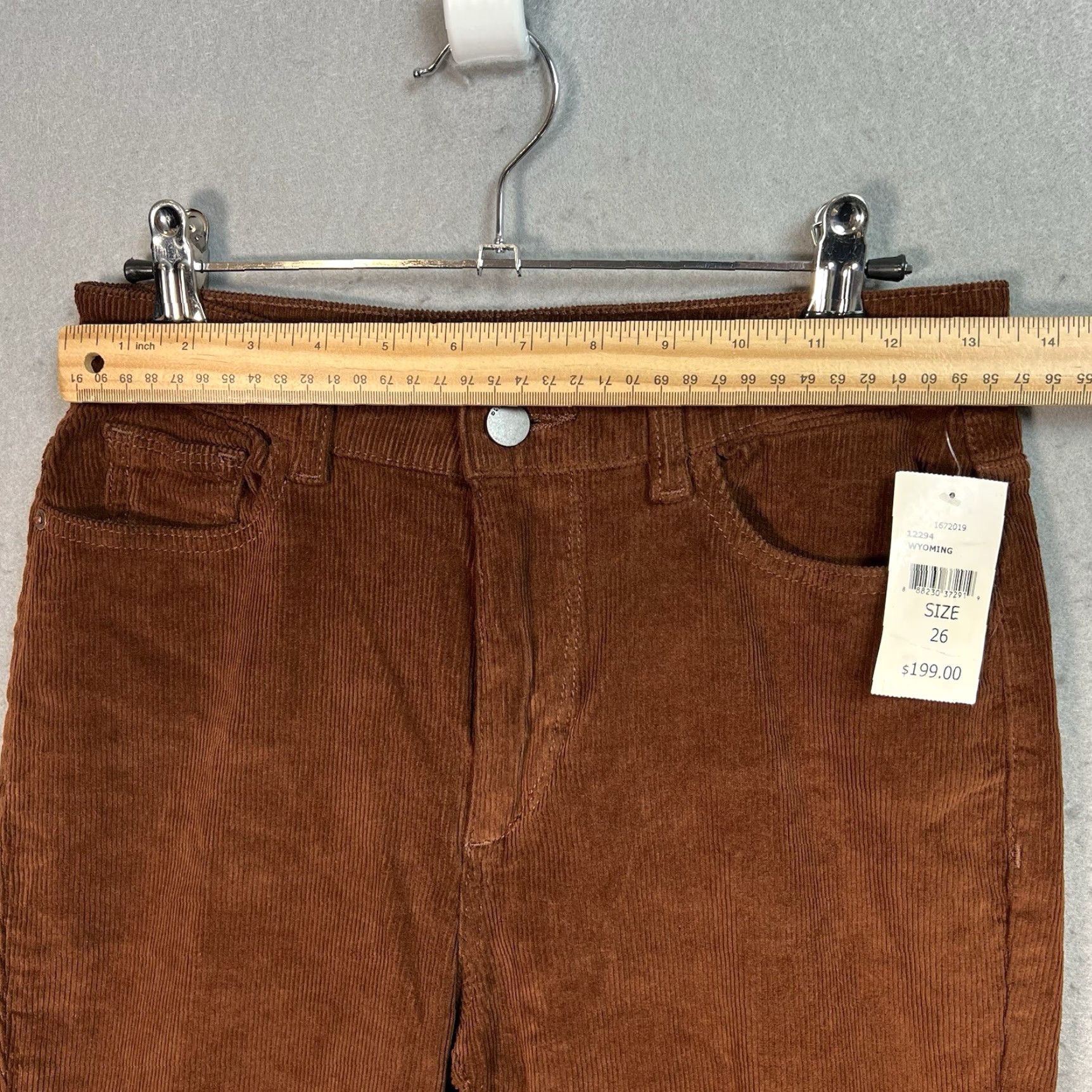 DL1961 DL1961 Bridget Brown Corduroy Cropped Bootcut Pants Womens Size 26 NWT Size 26" / US 2 / IT 38 - 3 Thumbnail