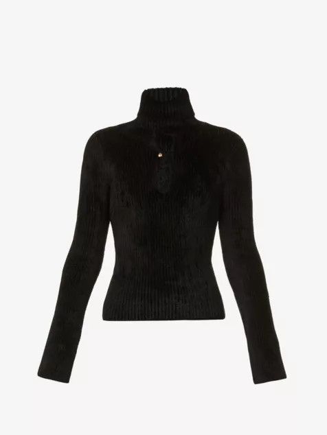 Moncler o1y1125 Turtleneck Sweater in Black Size S / US 4 / IT 40 - 1 Thumbnail