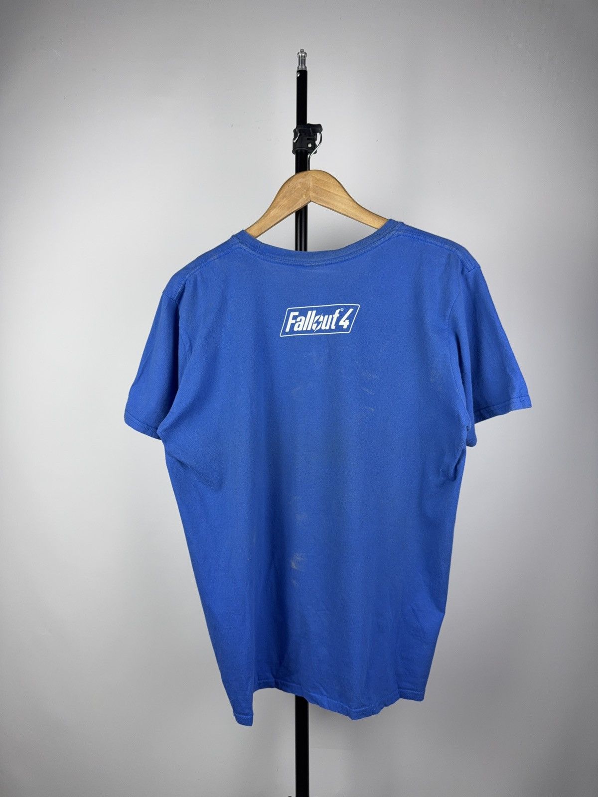 Playstation × The Game × Vintage Vintage 2000s Fallout 4 PROMO Logo Gaming Faded T Shirt Size US L / EU 52-54 / 3 - 8 Thumbnail