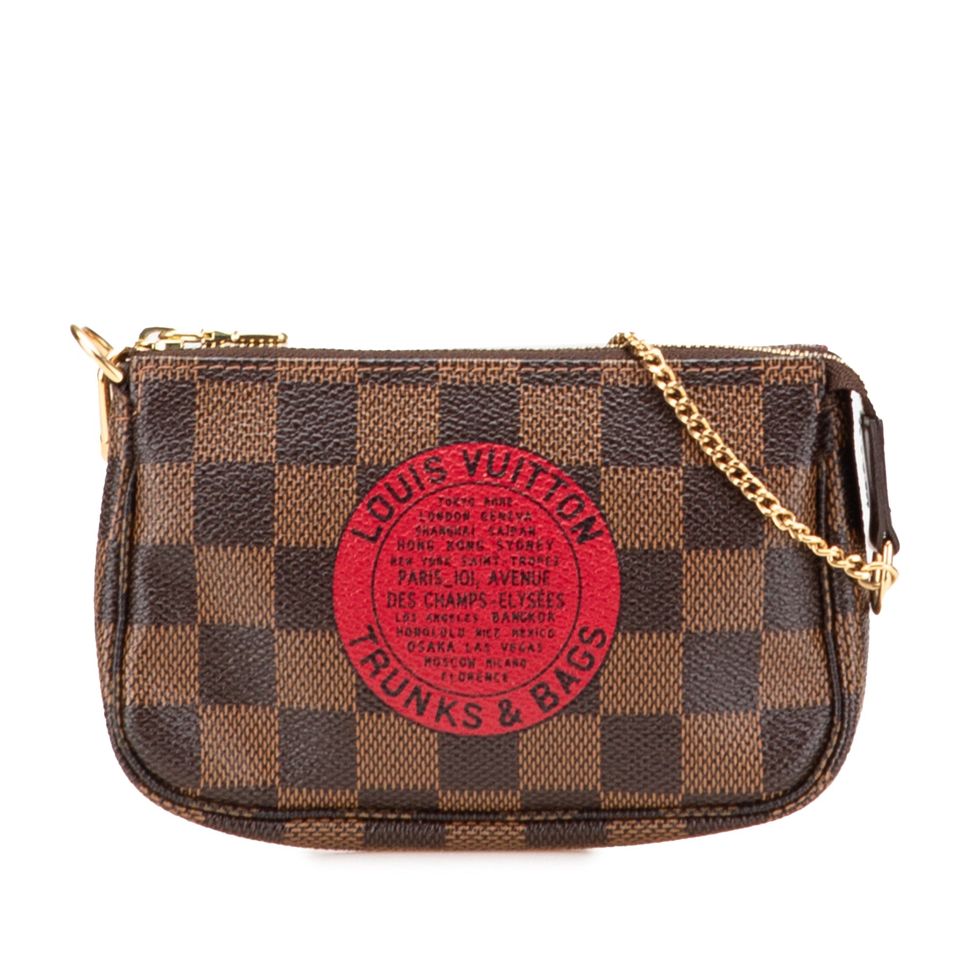 Louis Vuitton Louis Vuitton Damier Ebene Trunks and Bags Mini Pochette Accessoires Size ONE SIZE - 1 Thumbnail