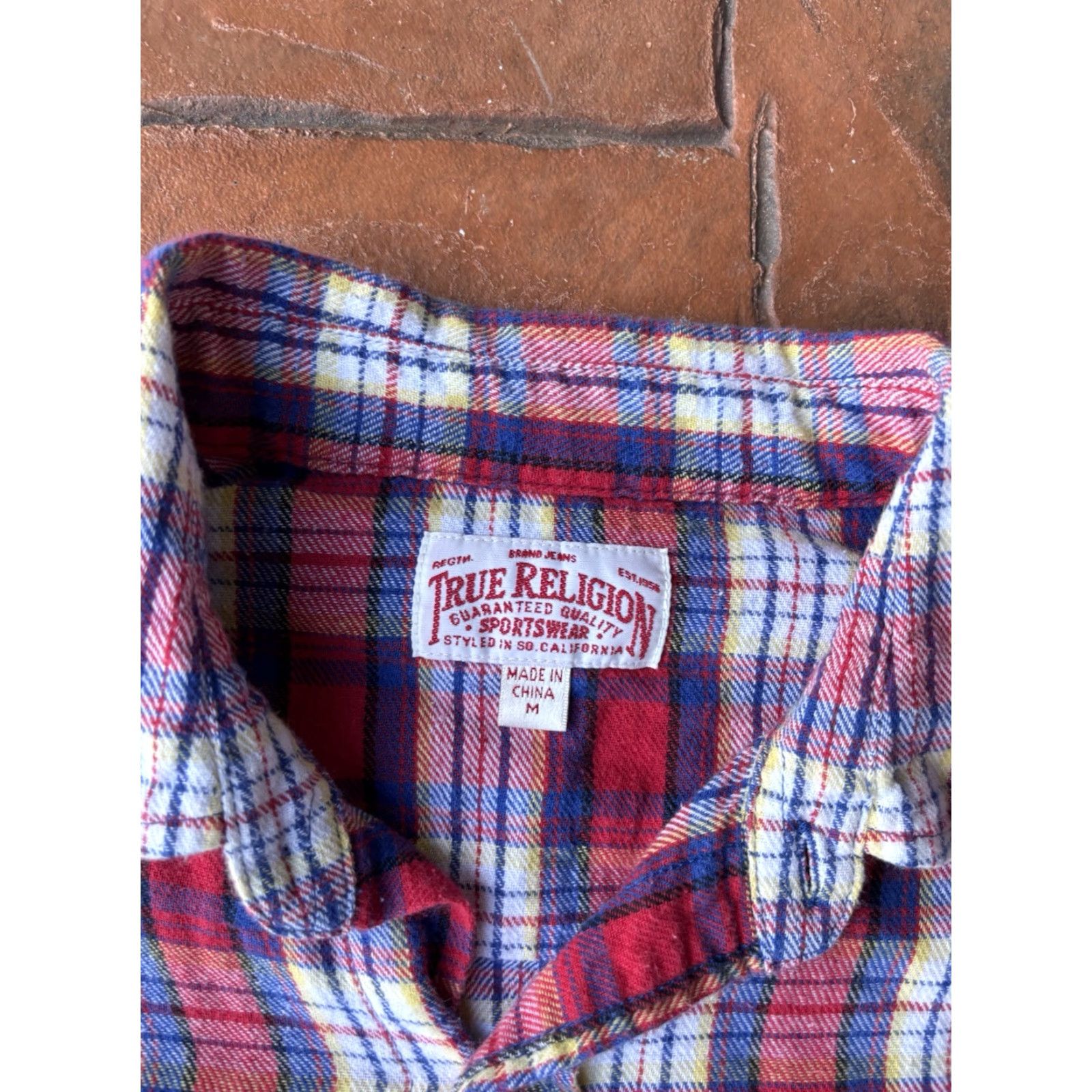 True Religion True Religion Plaid Flannel Shirt Regular Medium Men Button-Up Western Jacket? Size US M / EU 48-50 / 2 - 2 Thumbnail