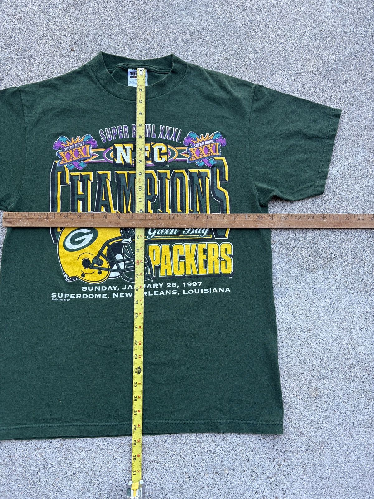 NFL Vintage 1997 NFL Packers “Super Bowl XXXI” Green Tee Size L Size US L / EU 52-54 / 3 - 5 Thumbnail