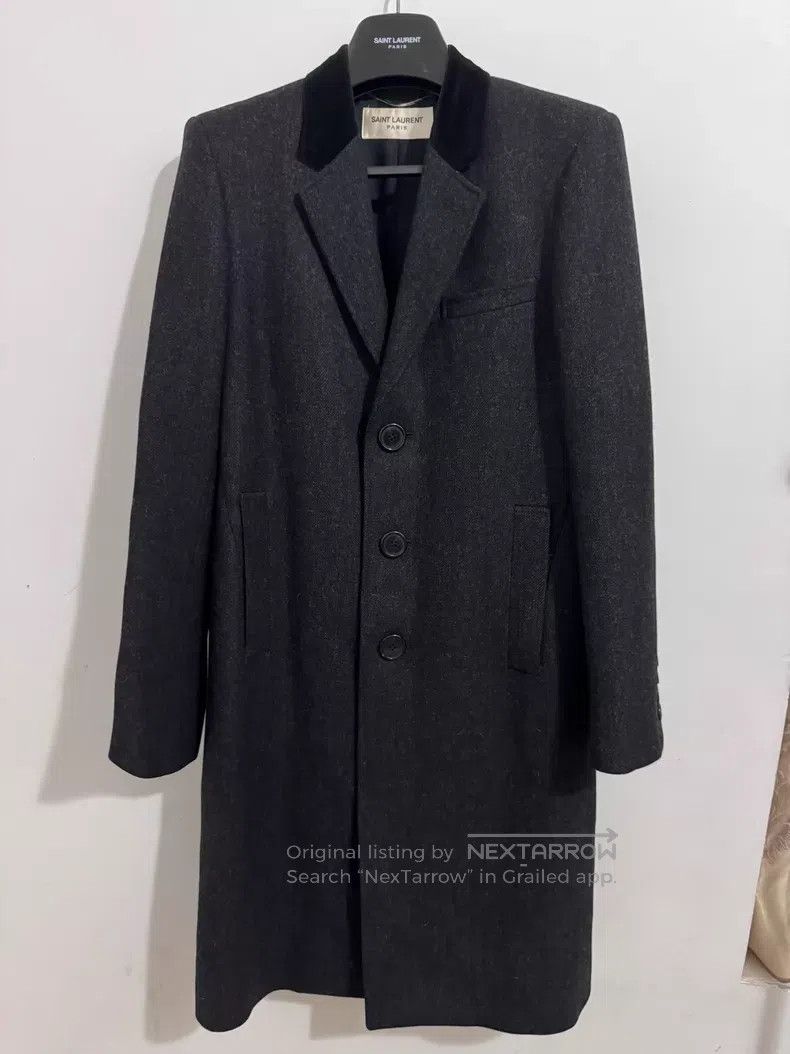 Saint Laurent Paris Saint Laurent Paris Wool Three Button Velvet Notch Lapel C Size US M / EU 48-50 / 2 - 1 Thumbnail