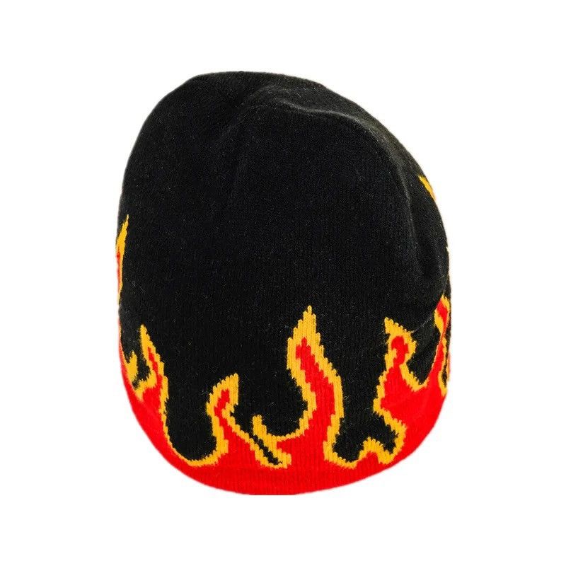 Other Warm Knitted Flames Beanie Hats Size ONE SIZE - 2 Thumbnail