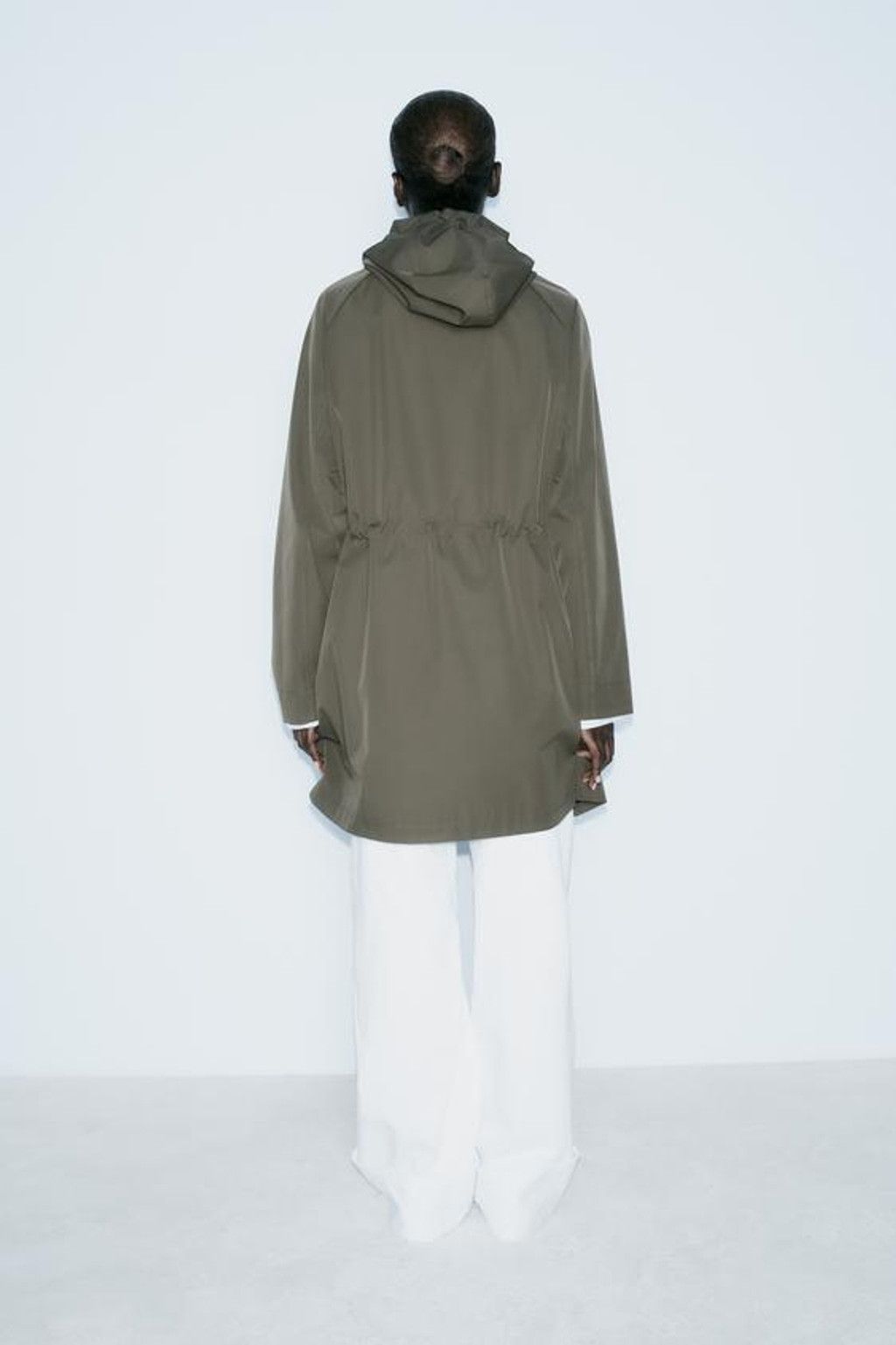 Zara Women's Zara Technical Effect Fabric Long Jacket Size M Size M / US 6-8 / IT 42-44 - 4 Thumbnail