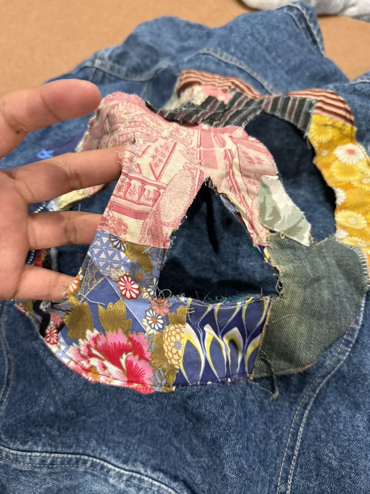 Other Custom Peace Jean Jacket Size M Size US M / EU 48-50 / 2 - 3 Thumbnail