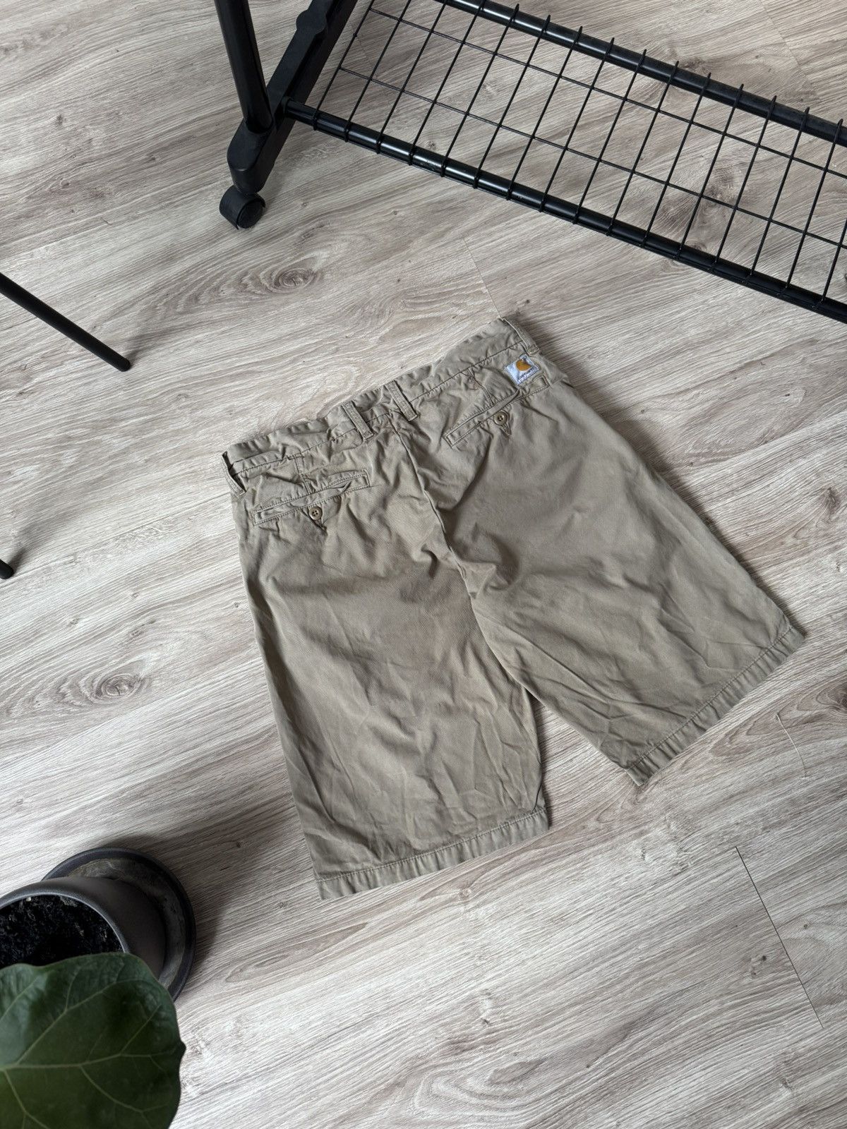 Carhartt Vintage Carhartt Beige Johnson Shorts Size US 31 - 2 Thumbnail