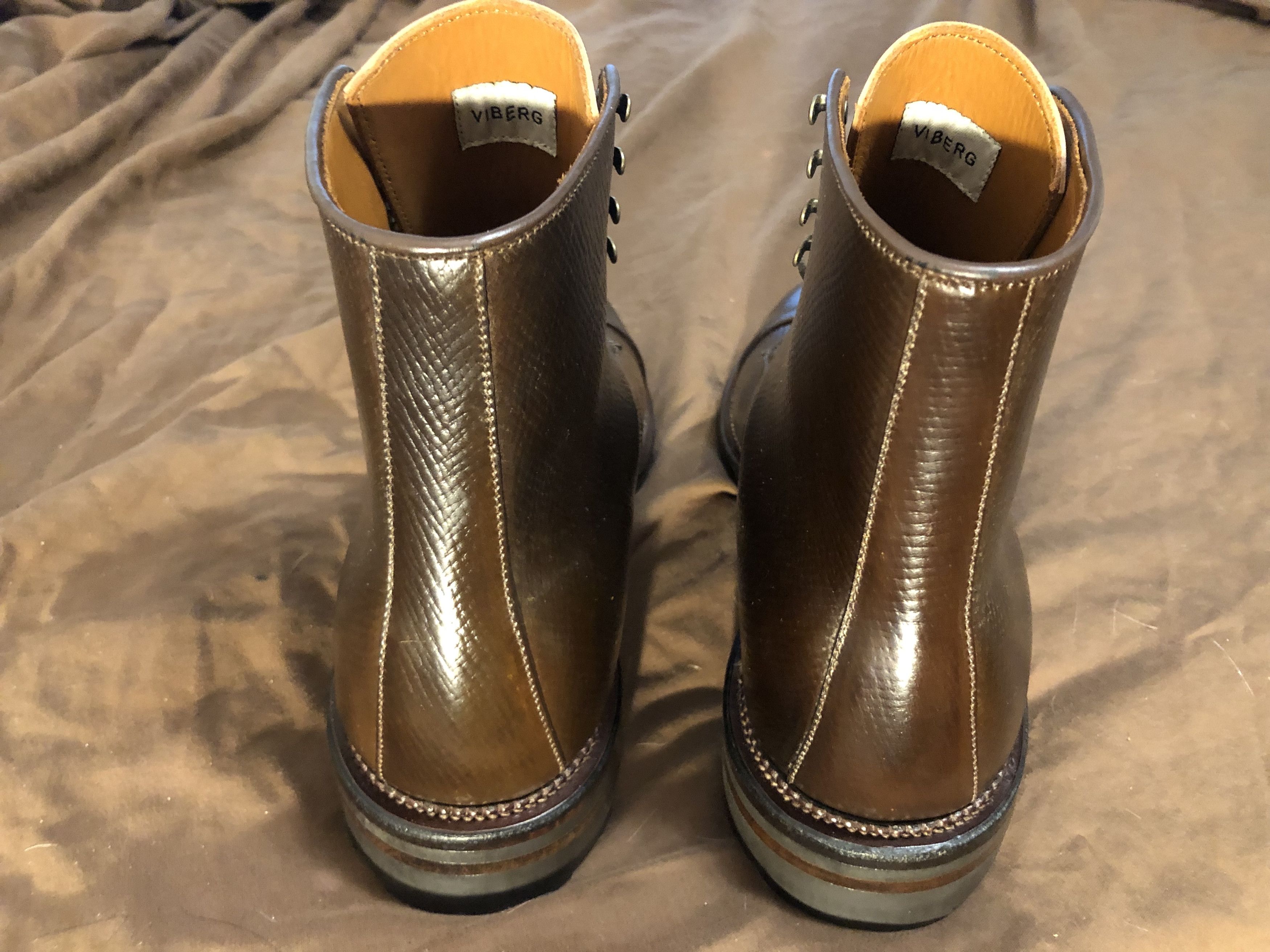 Viberg Armagnac shell cordovan, Halkett Boot, 7E Size US 7 / EU 40 - 4 Thumbnail