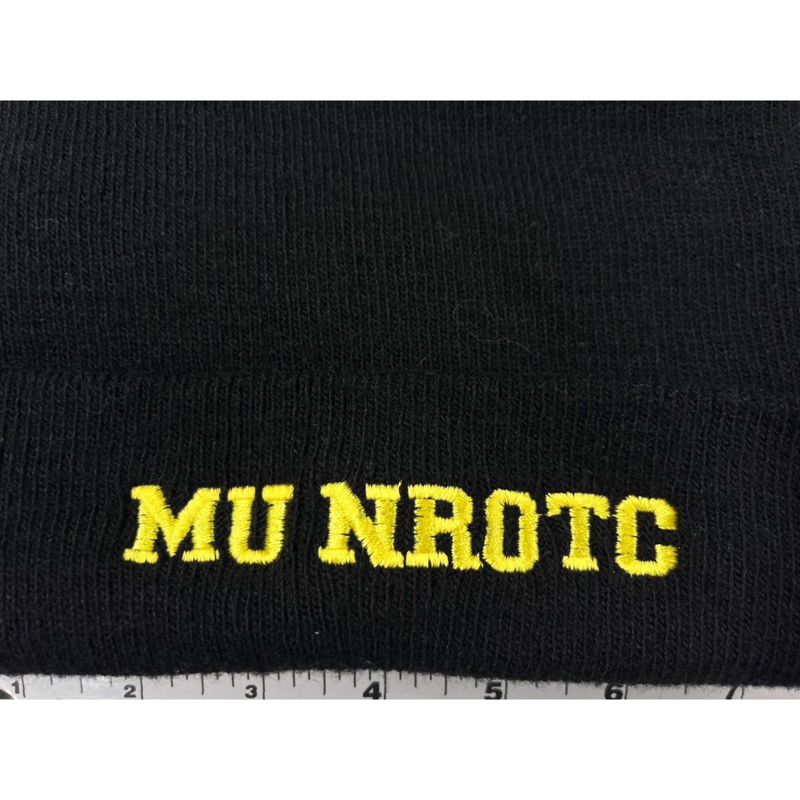 Vintage VINTAGE Mizzou NROTC Beanie Toque Adult One Size Black Knit 100% Turbo Acyrlic Yupoong Size ONE SIZE - 2 Thumbnail