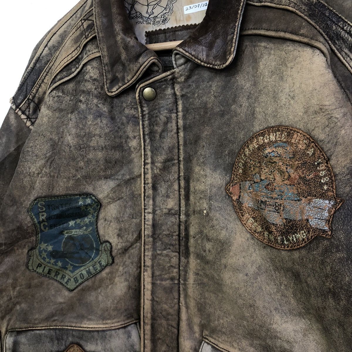 Japanese Brand SUB Urban Tokyo Leather Military Style Patches Jacket Size US L / EU 52-54 / 3 - 6 Thumbnail