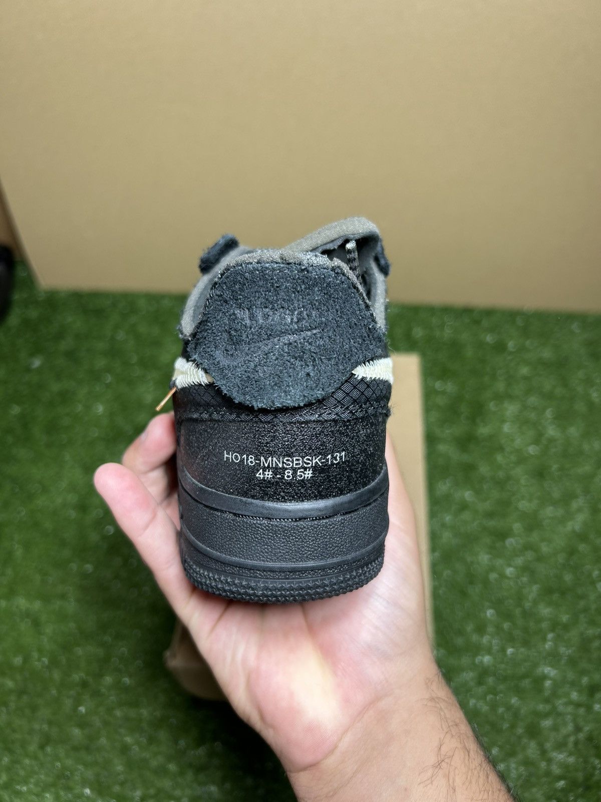 Nike × Off-White Offwhite Air Force black white Size US 5.5 / EU 38 - 3 Thumbnail