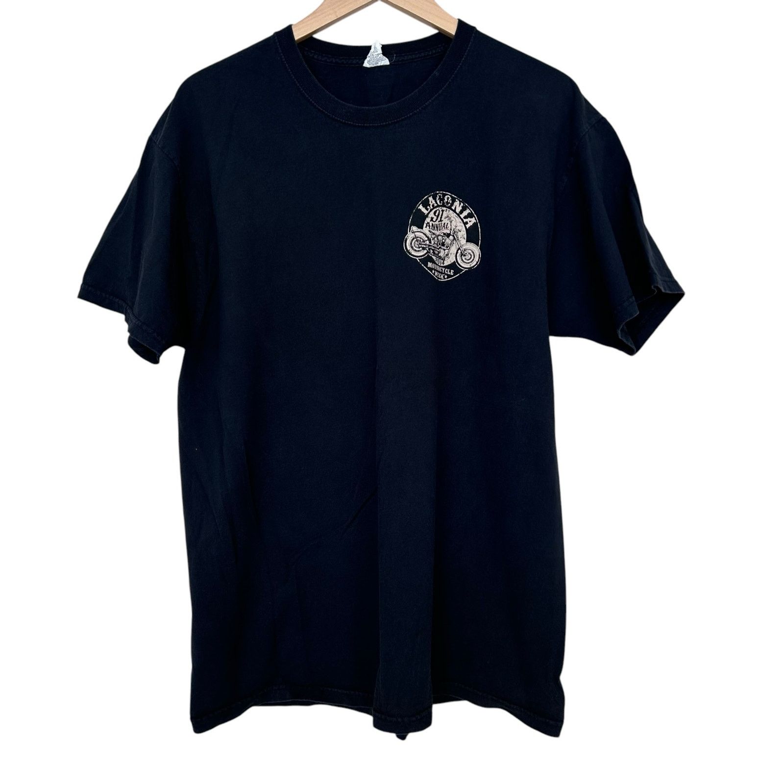 Other Laconia 2014 91st Annual Motorcycle Week Black T Shirt Sz XL Size US XL / EU 56 / 4 - 1 Thumbnail
